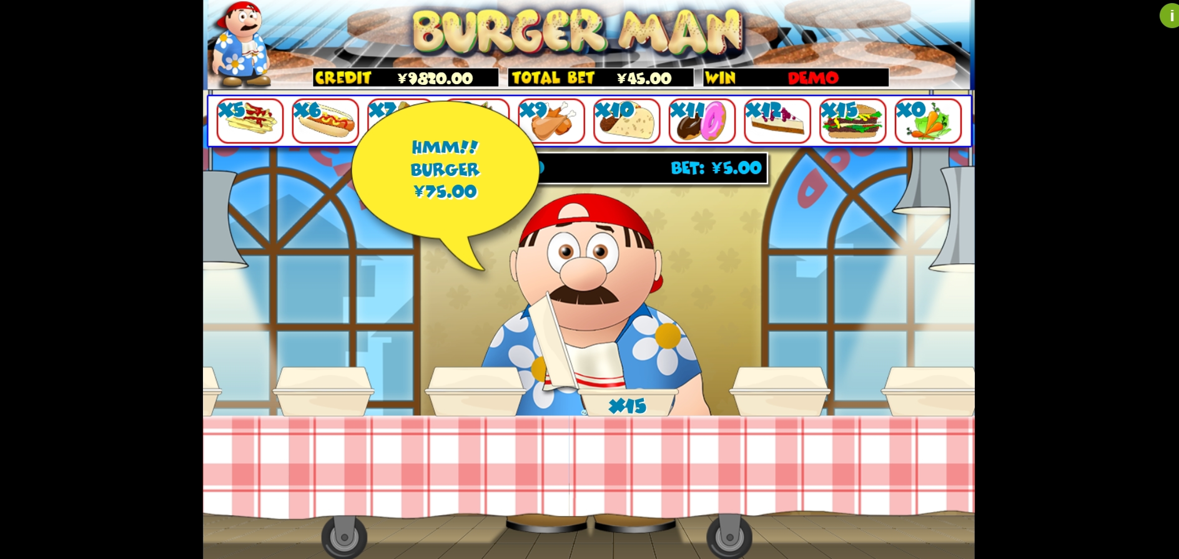 Win Money in Burgerman Free Slot Game by Slot Factory