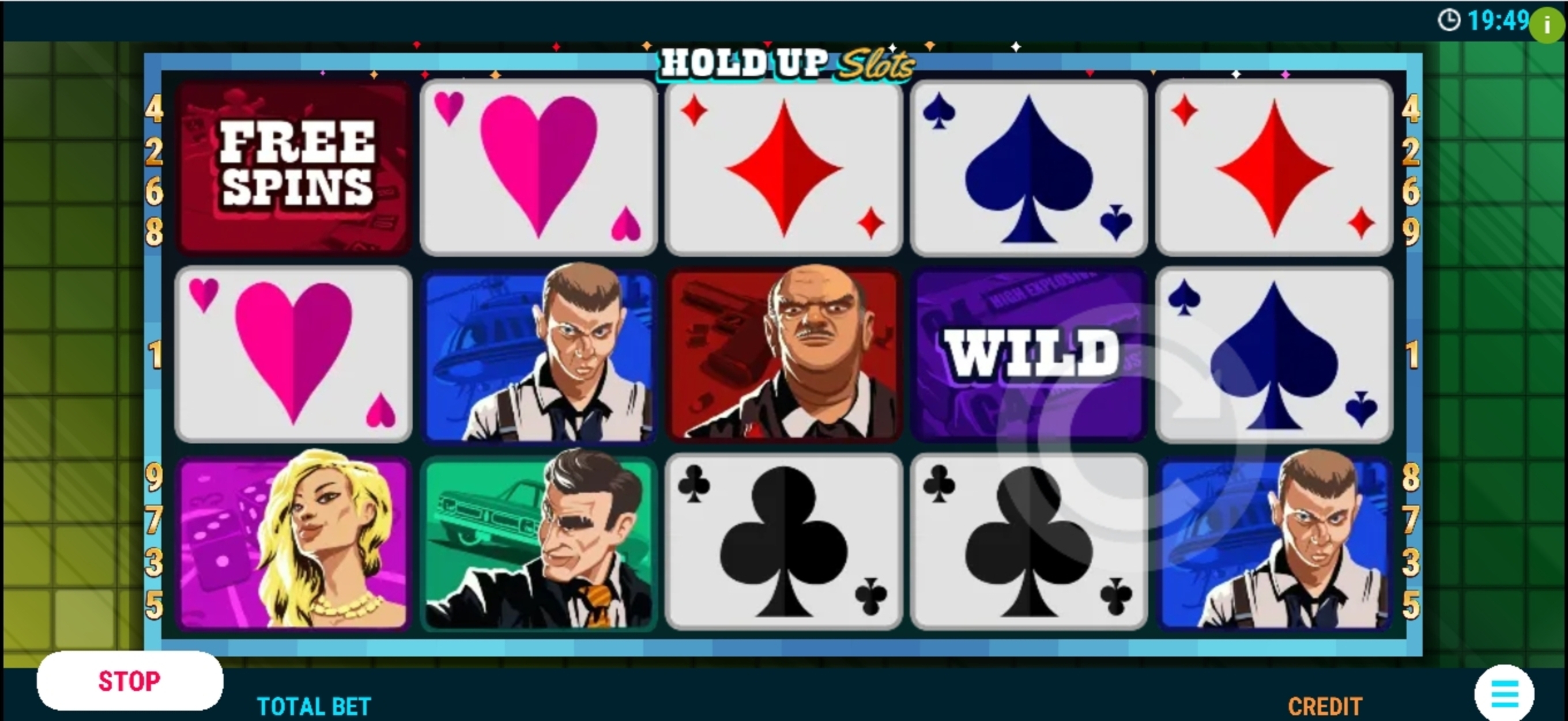 Reels in Hold Up Slots Slot Game by Slot Factory