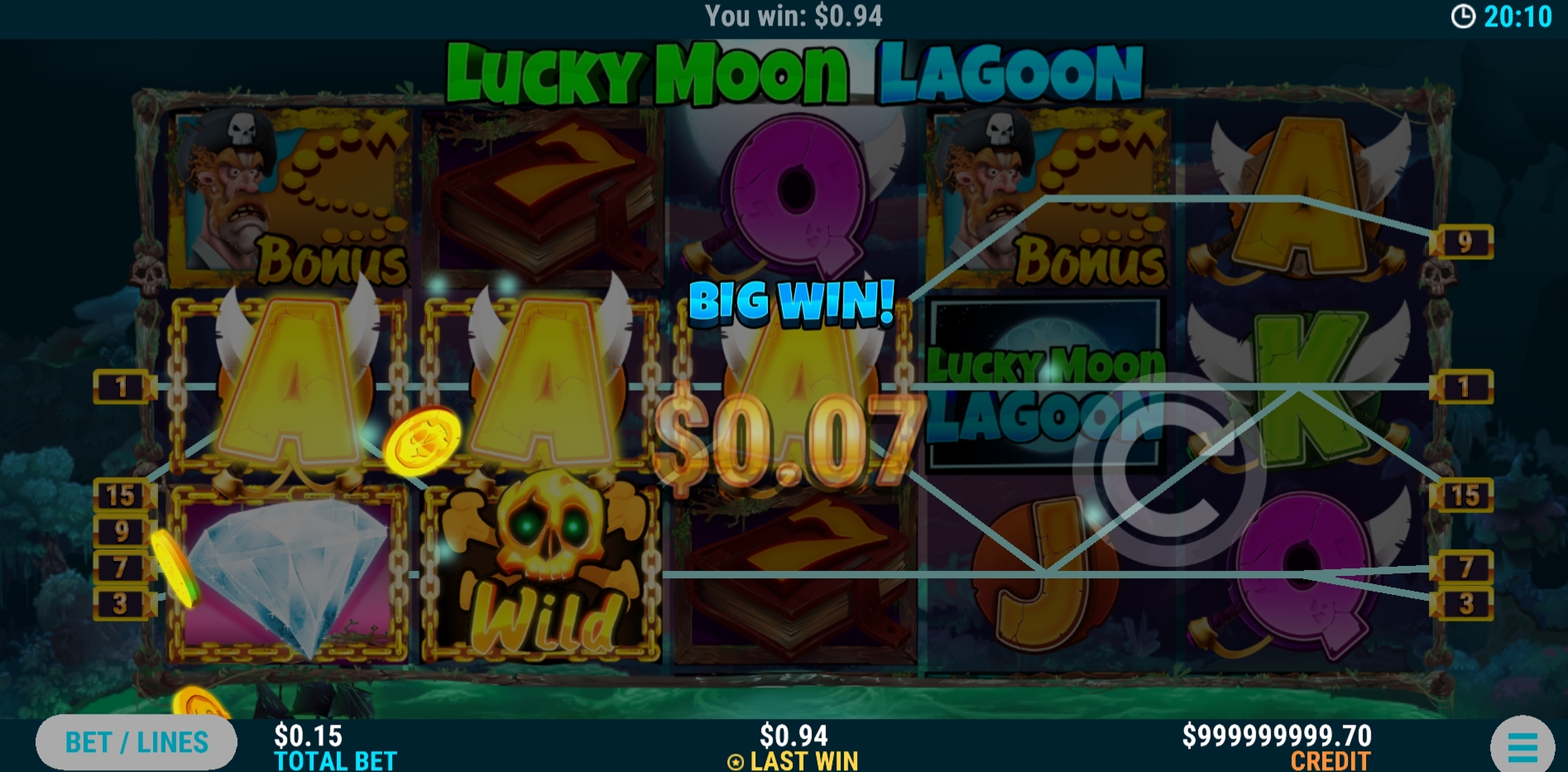 Win Money in Lucky Moon Lagoon Free Slot Game by Slot Factory