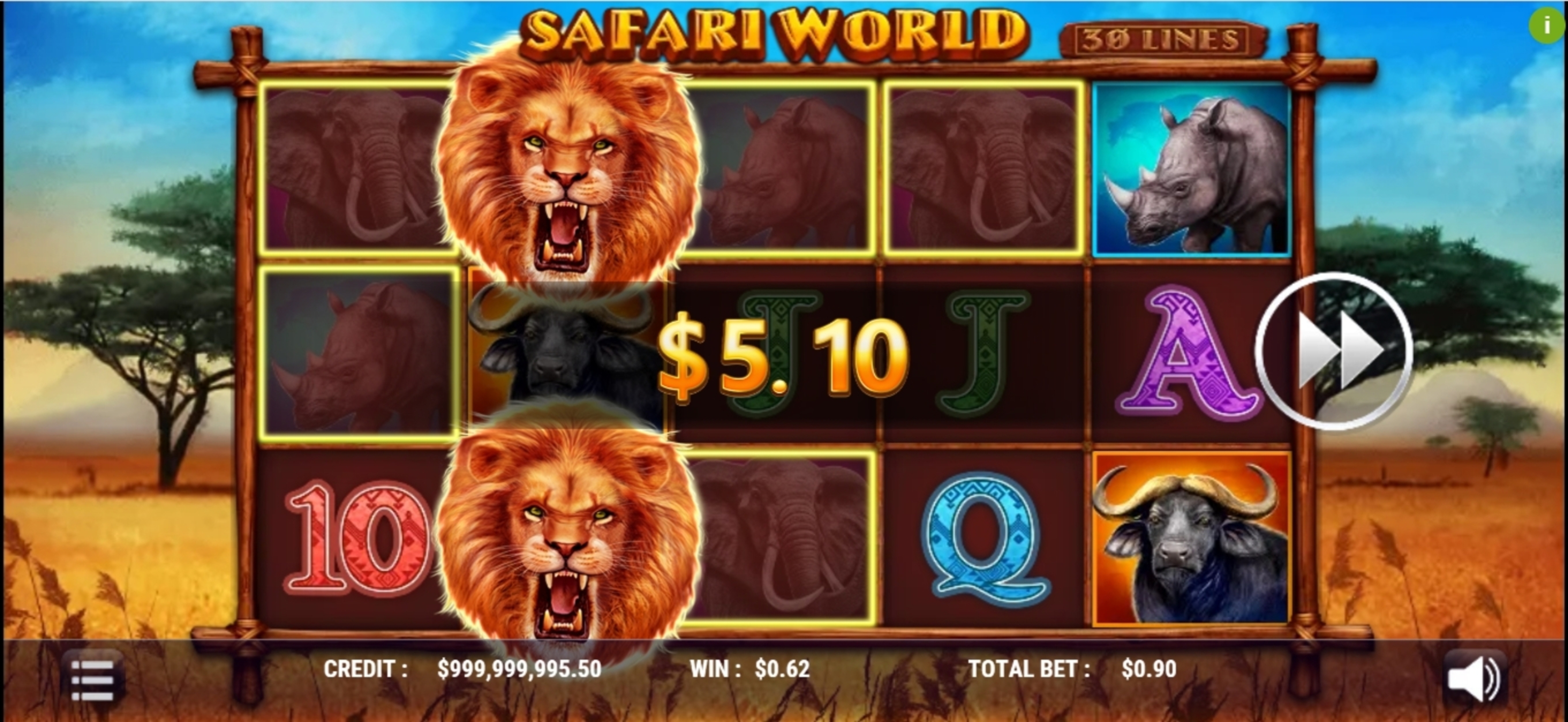 Win Money in Safari World Free Slot Game by Slot Factory