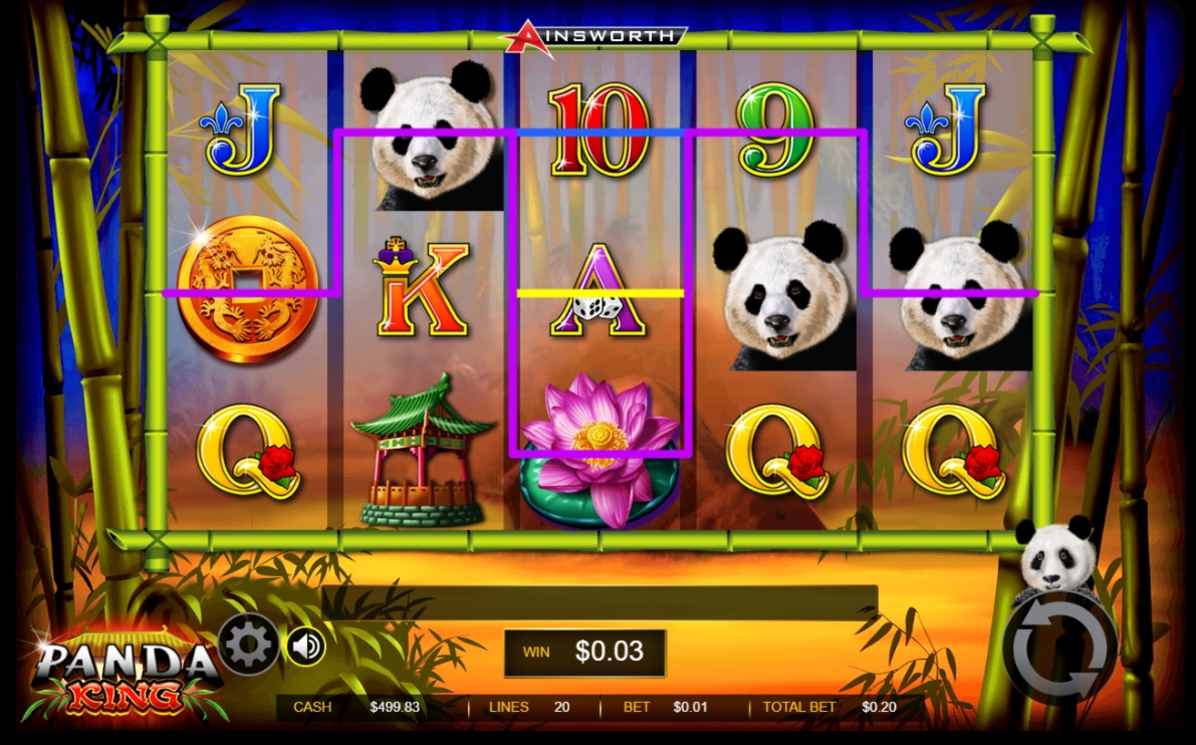 Win Money in Panda King Free Slot Game by Ainsworth Gaming Technology