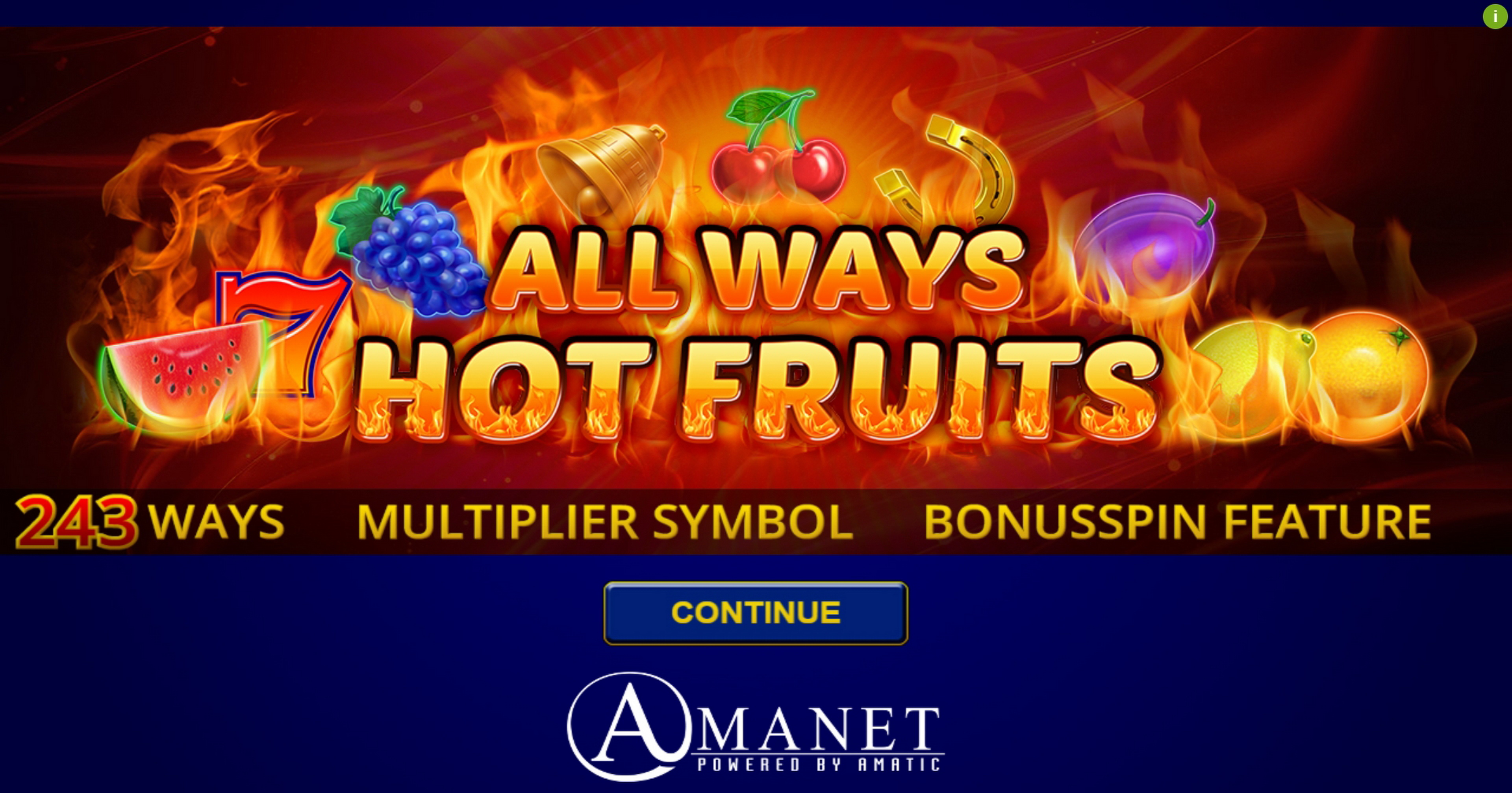 Always Hot Fruits demo