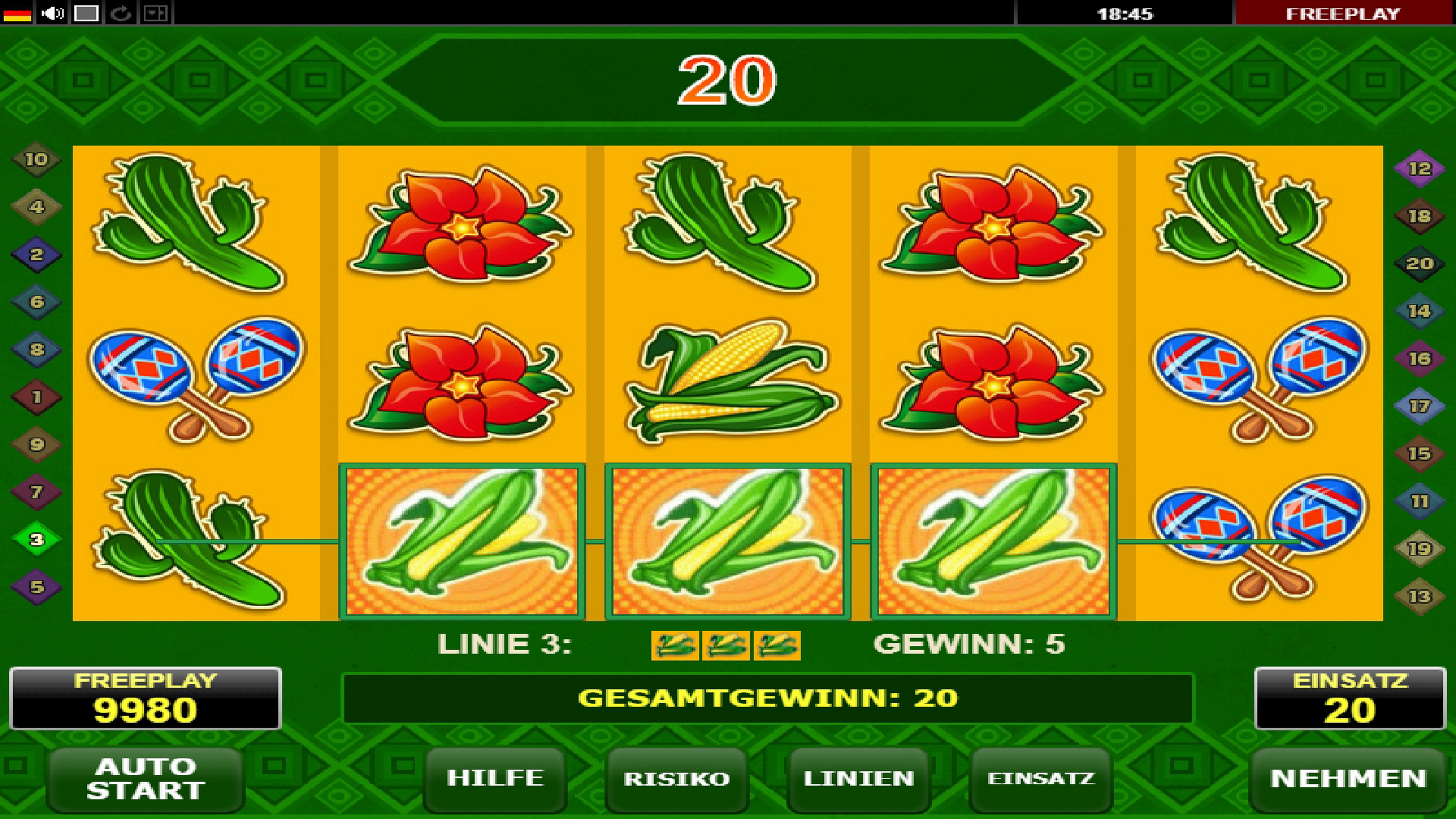 Win Money in Red Chilli Free Slot Game by Amatic Industries