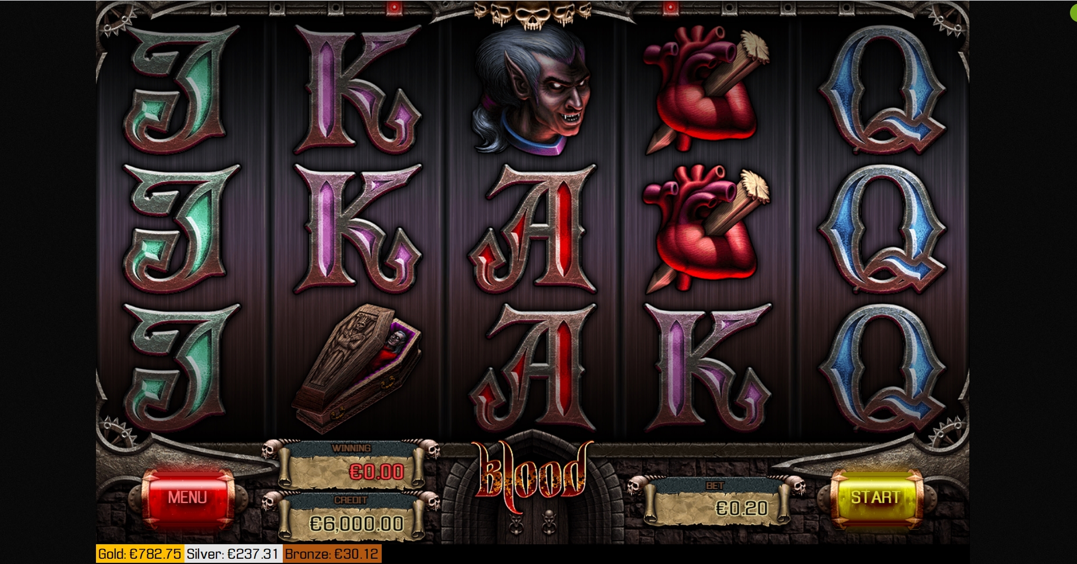 Reels in Blood Slot Game by Apollo Games