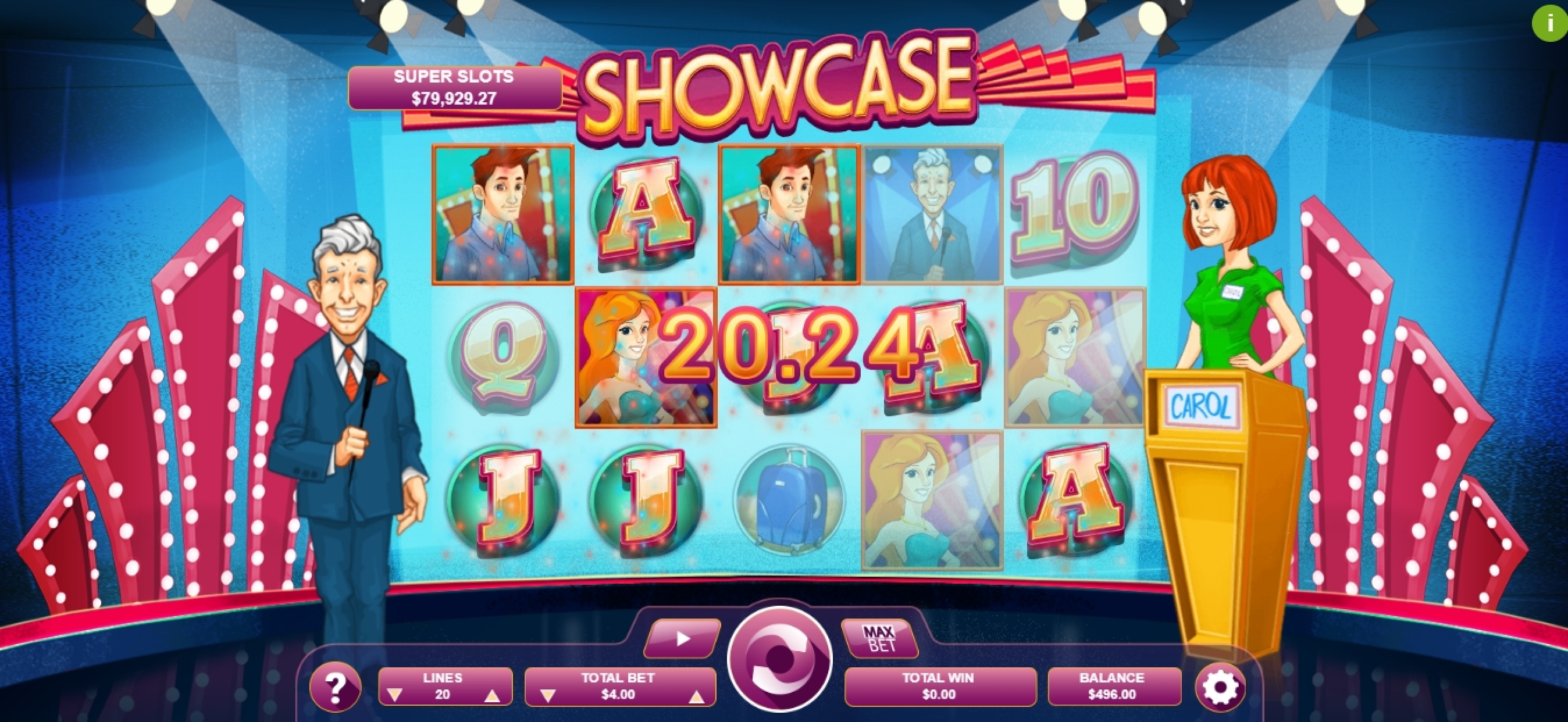 Win Money in Showcase Free Slot Game by Arrows Edge