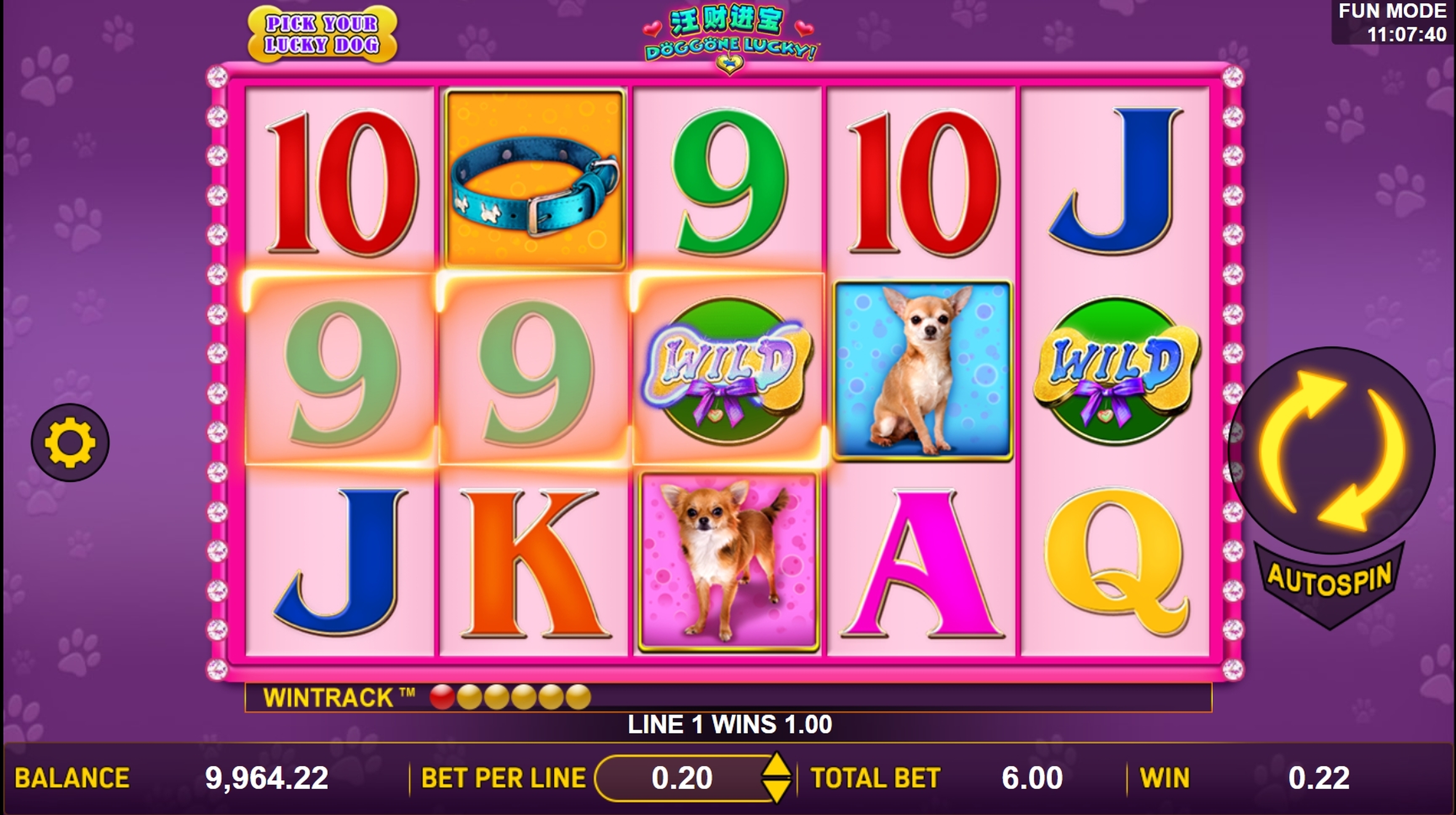 Win Money in Doggone Lucky Free Slot Game by Aspect Gaming