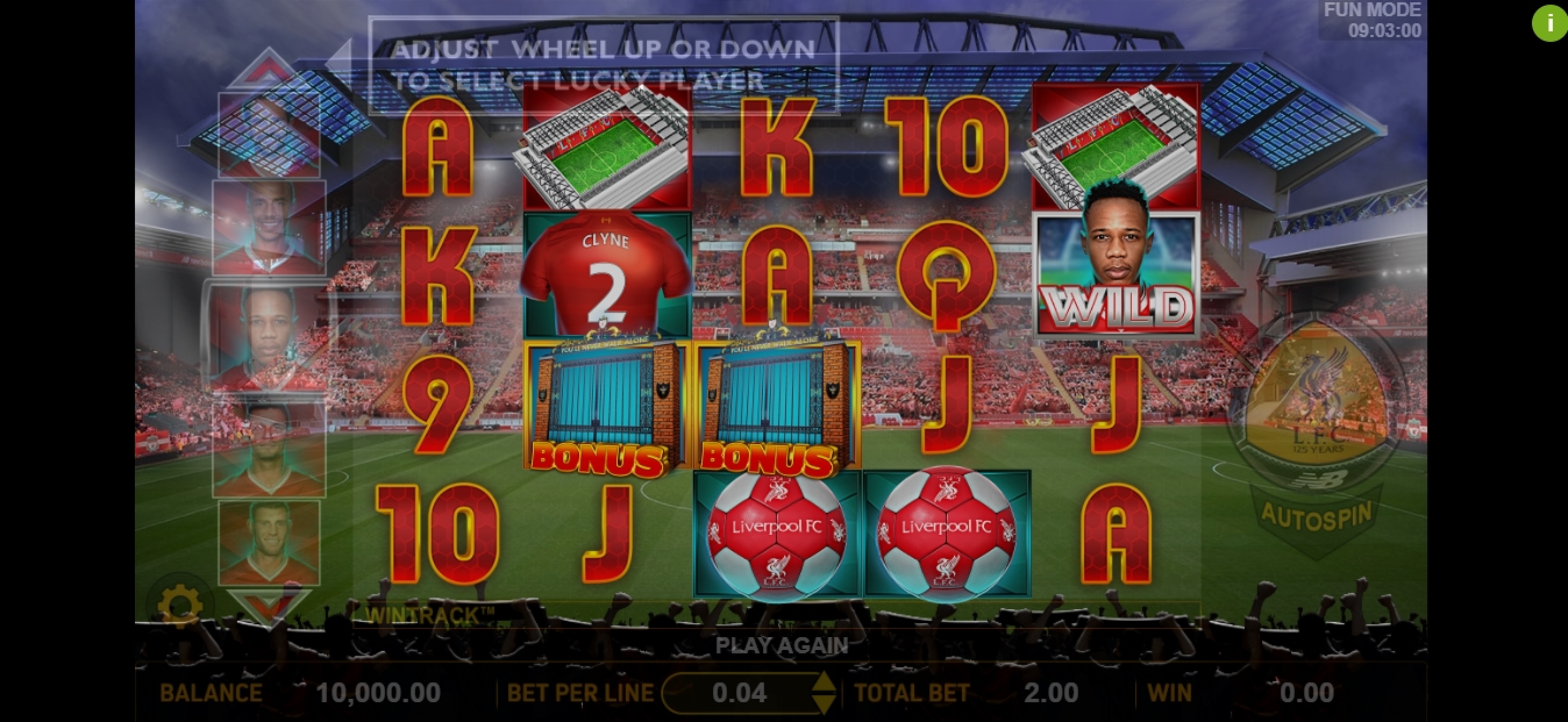 Reels in Liverpool Football Club Slots Slot Game by Aspect Gaming