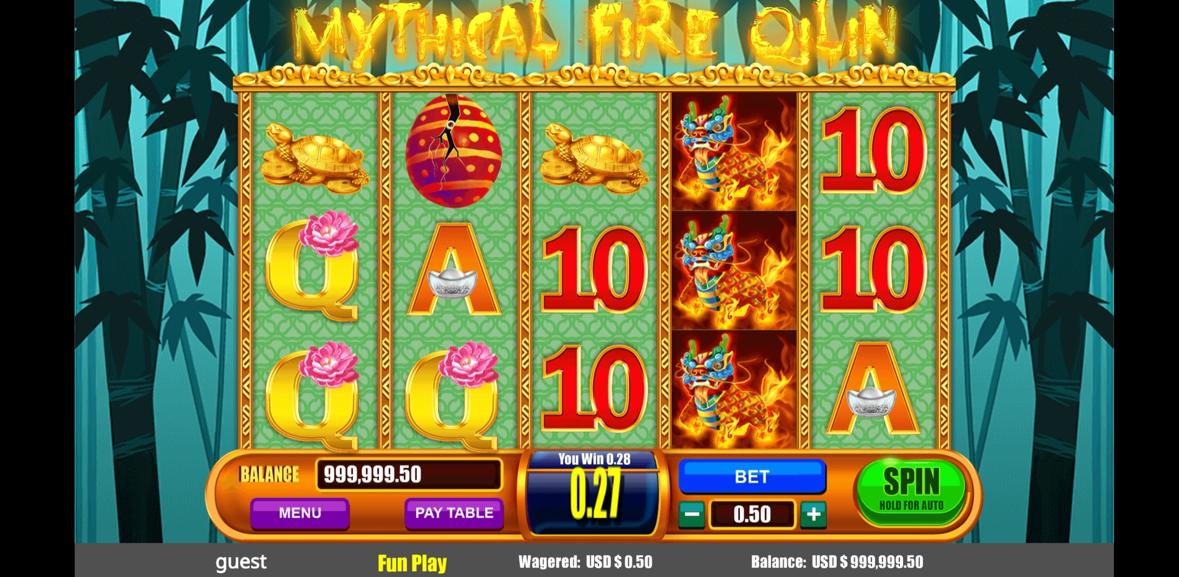 Win Money in Mythical Fire Qilin Free Slot Game by August Gaming