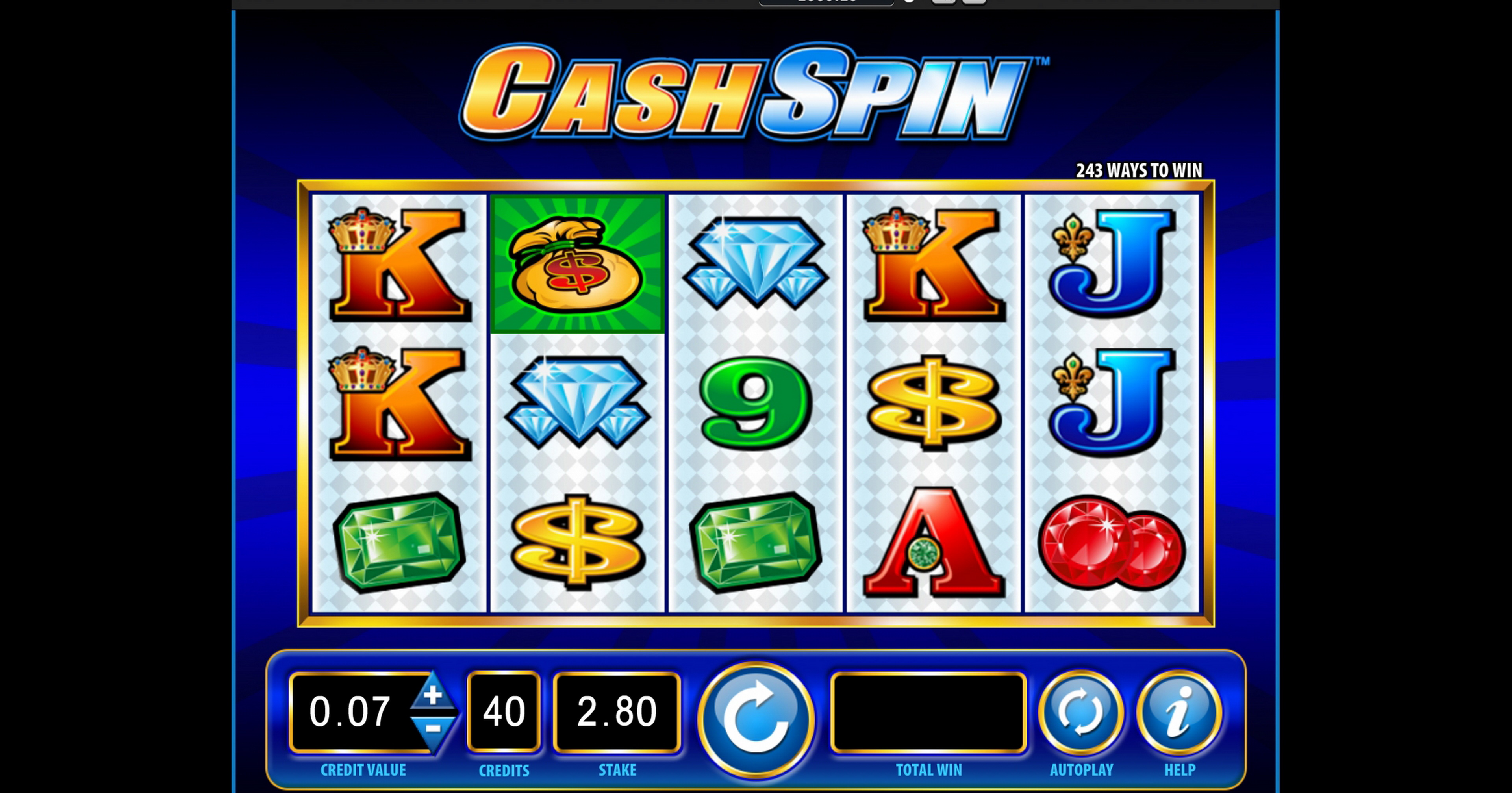 Reels in Cash Spin Slot Game by Bally Technologies