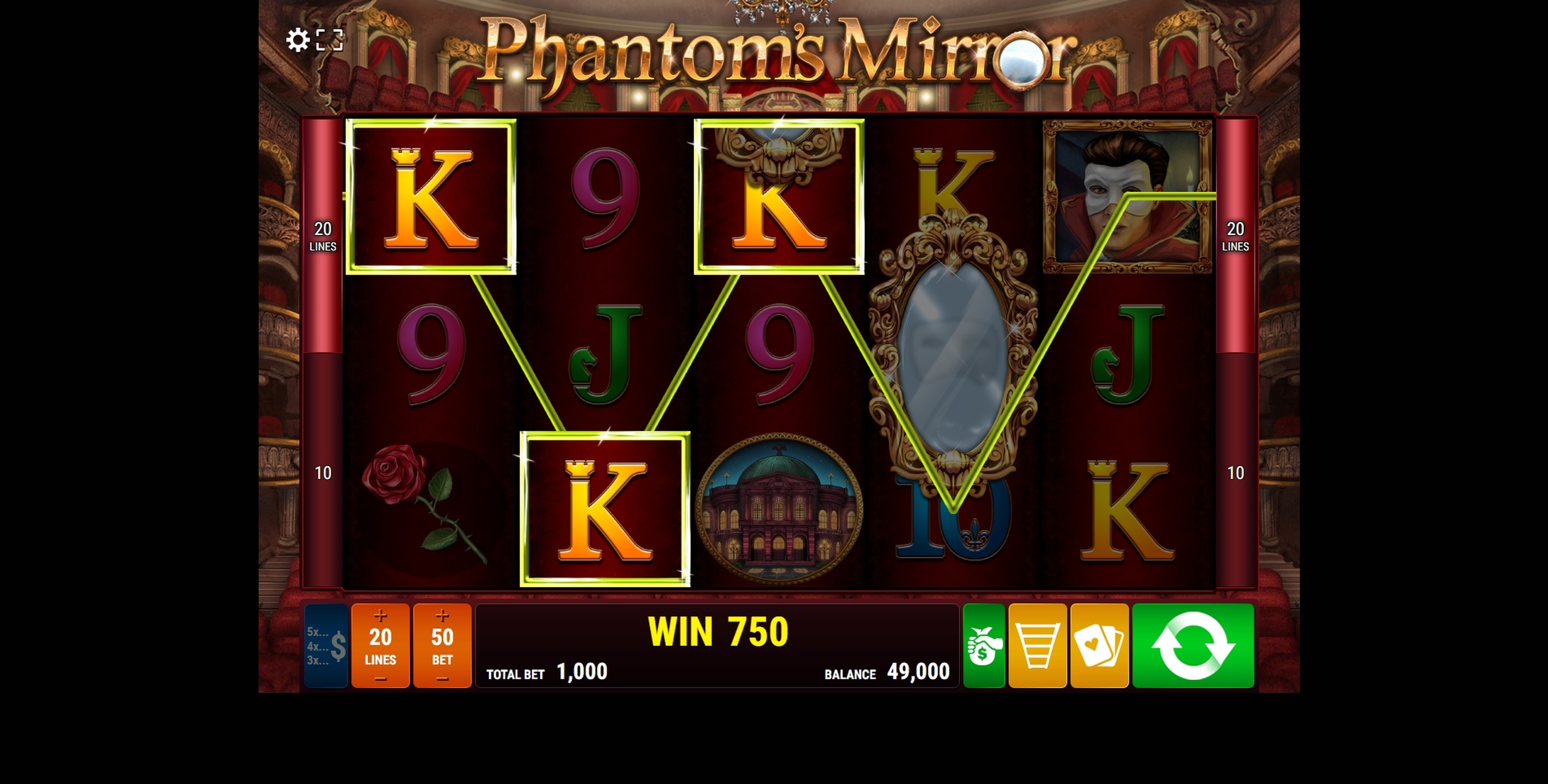 Win Money in Phantom's Mirror Free Slot Game by Bally Wulff