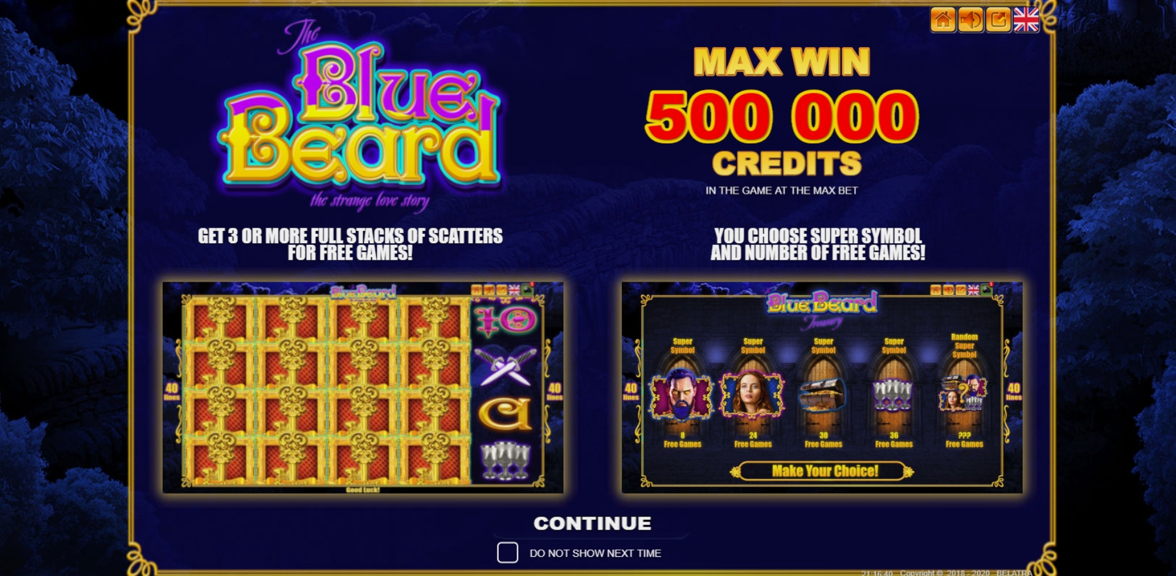 Play Blue Beard Free Casino Slot Game by Belatra Games