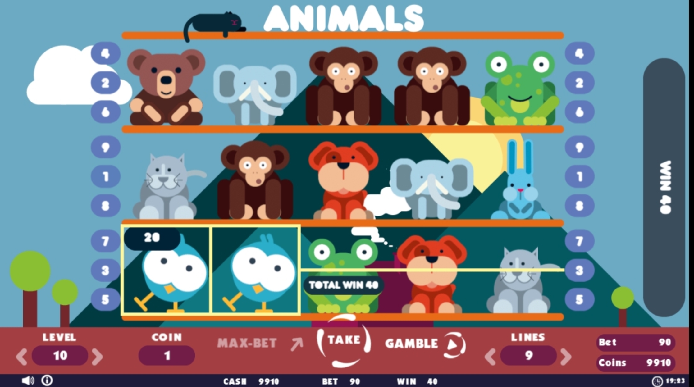 Win Money in Animals Free Slot Game by Betconstruct