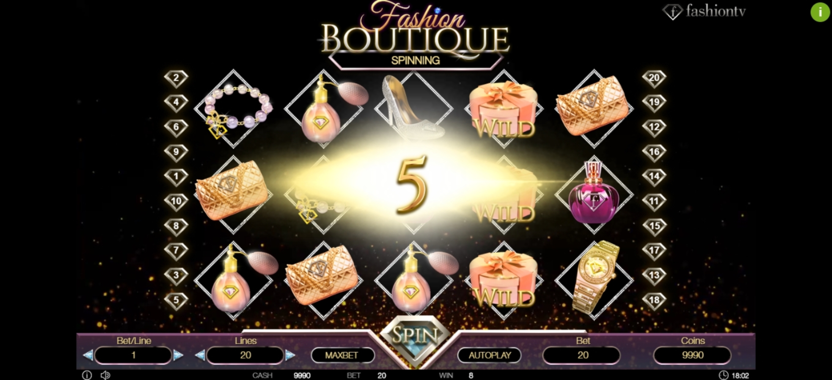Win Money in Fashion Boutique Free Slot Game by Betconstruct