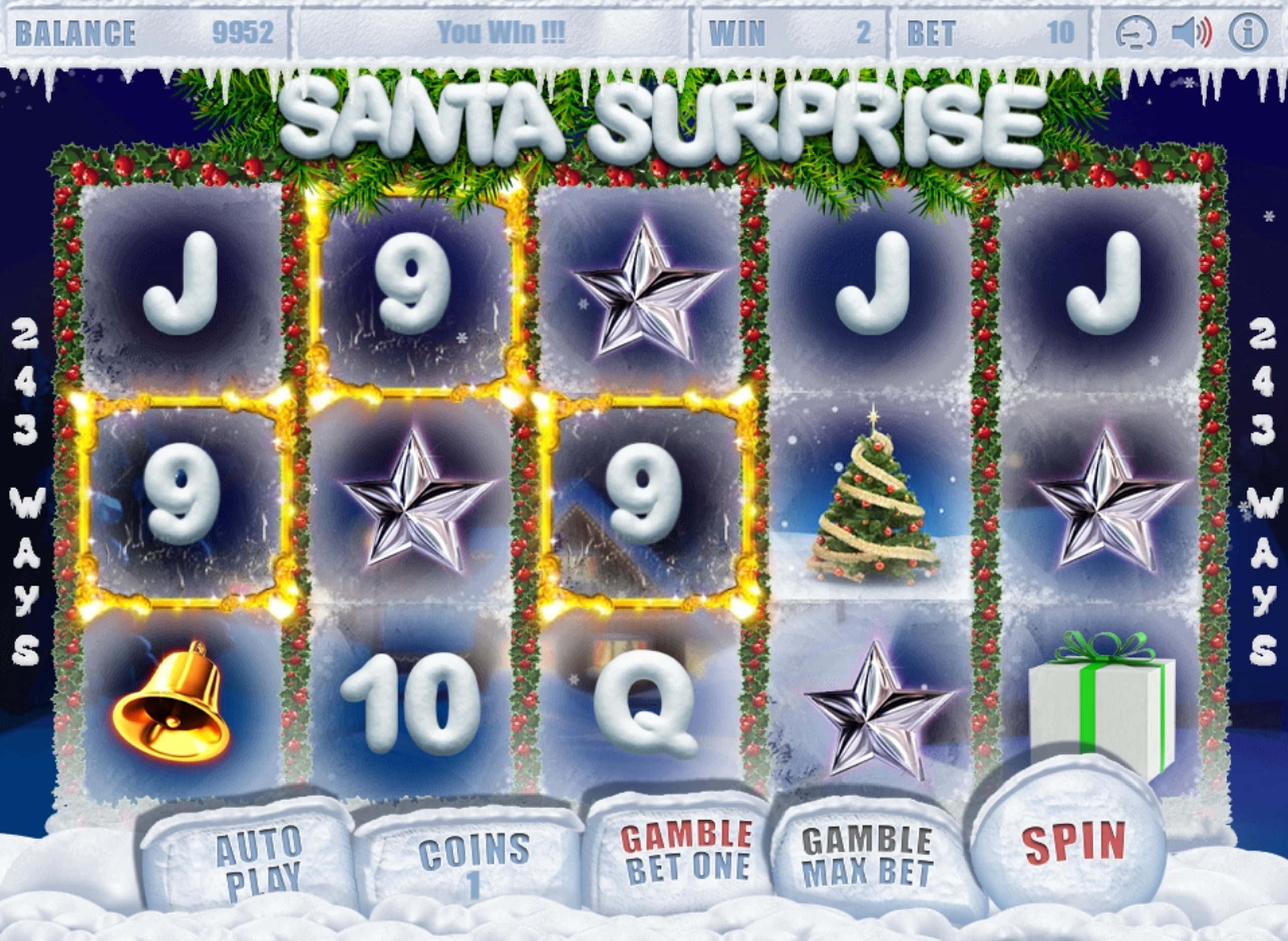 Win Money in Santa Surprise Free Slot Game by Betconstruct