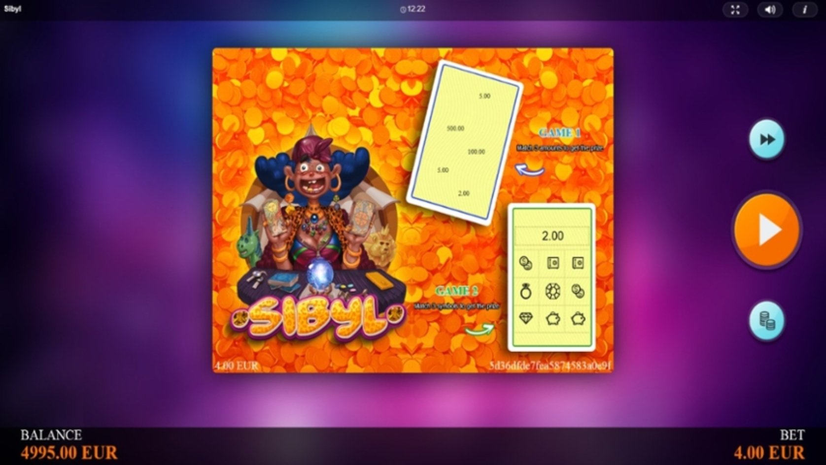 The Sibyl Online Slot Demo Game by betiXon