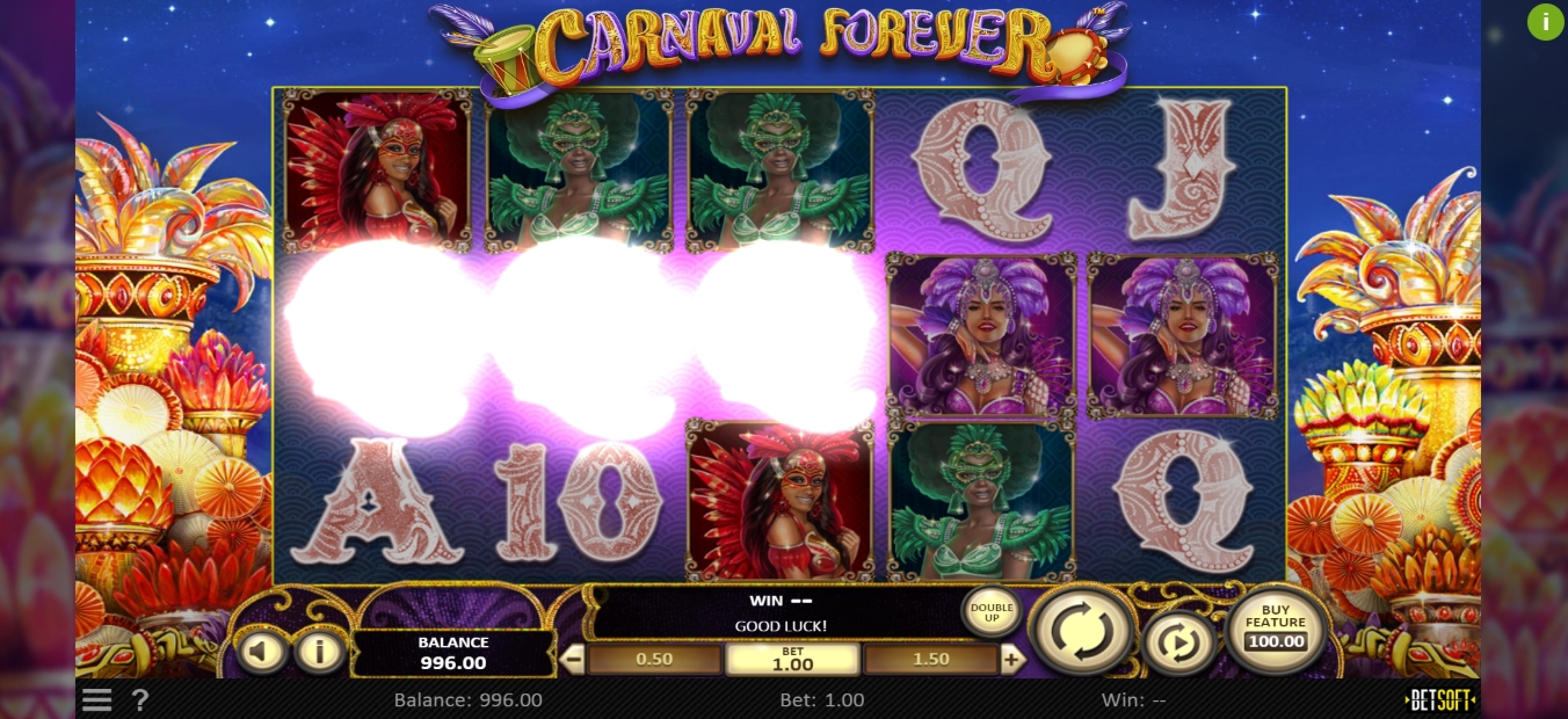 Win Money in Carnaval Forever Free Slot Game by Betsoft
