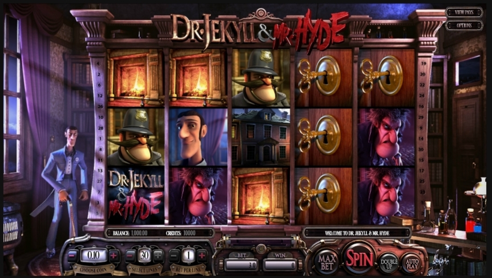 Reels in Dr. Jekyll & Mr. Hyde Slot Game by Betsoft