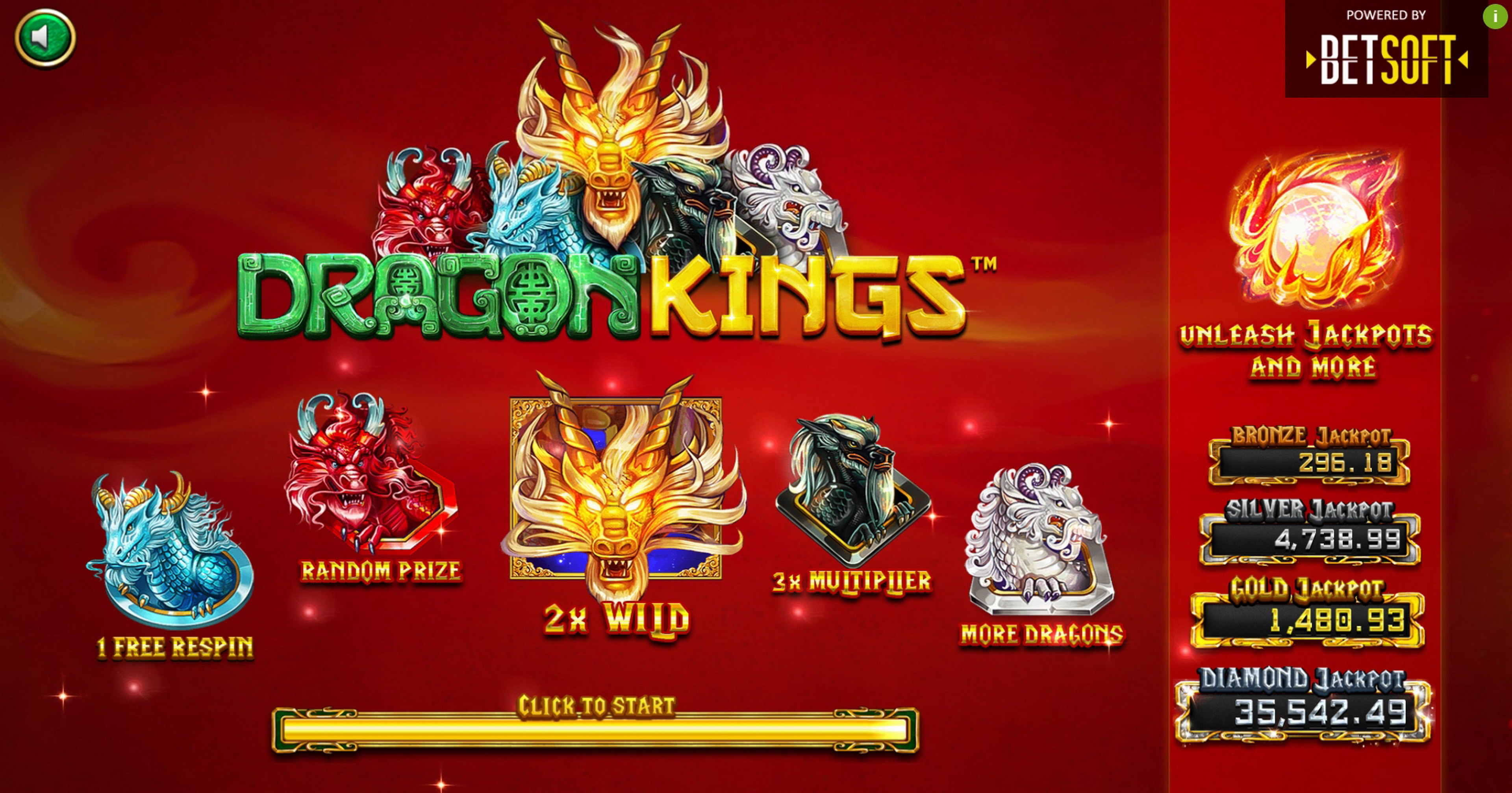 Play Dragon Kings Free Casino Slot Game by Betsoft