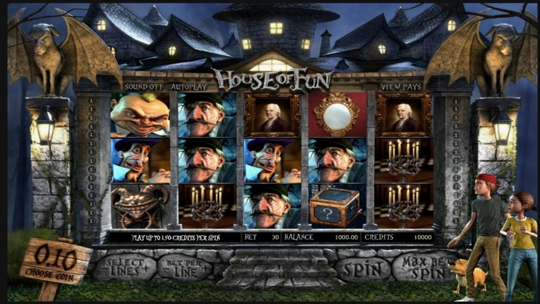 Reels in House of Fun Slot Game by Betsoft