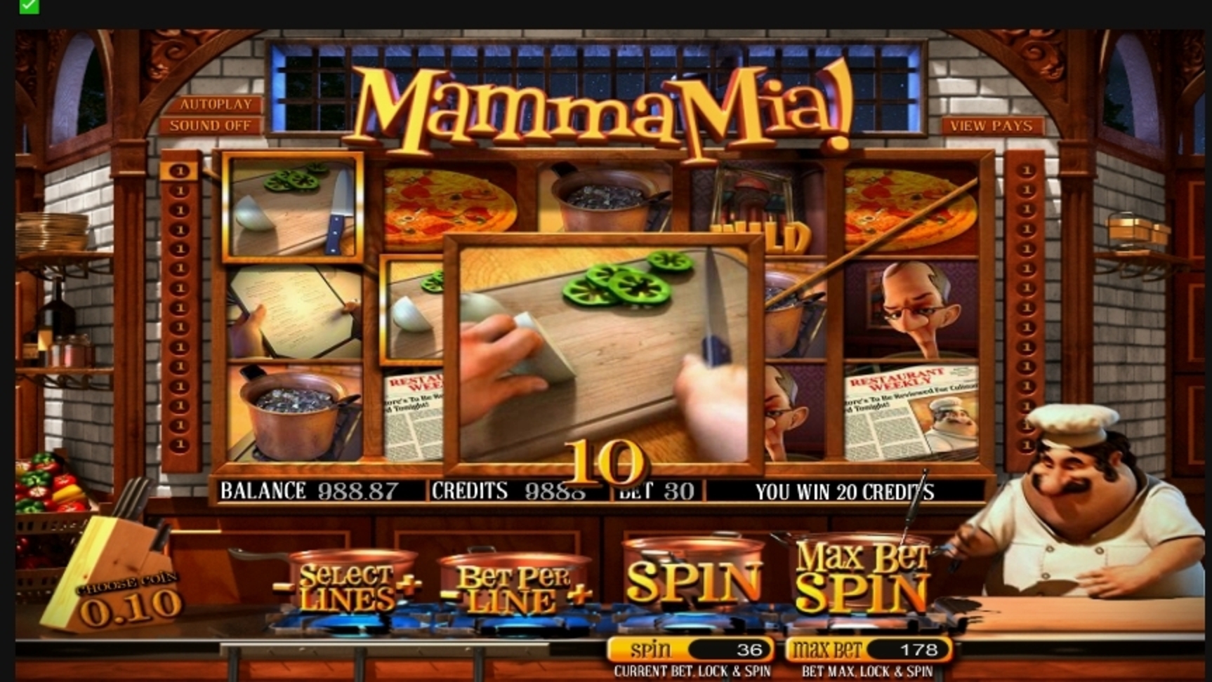 Win Money in Mamma Mia Free Slot Game by Betsoft