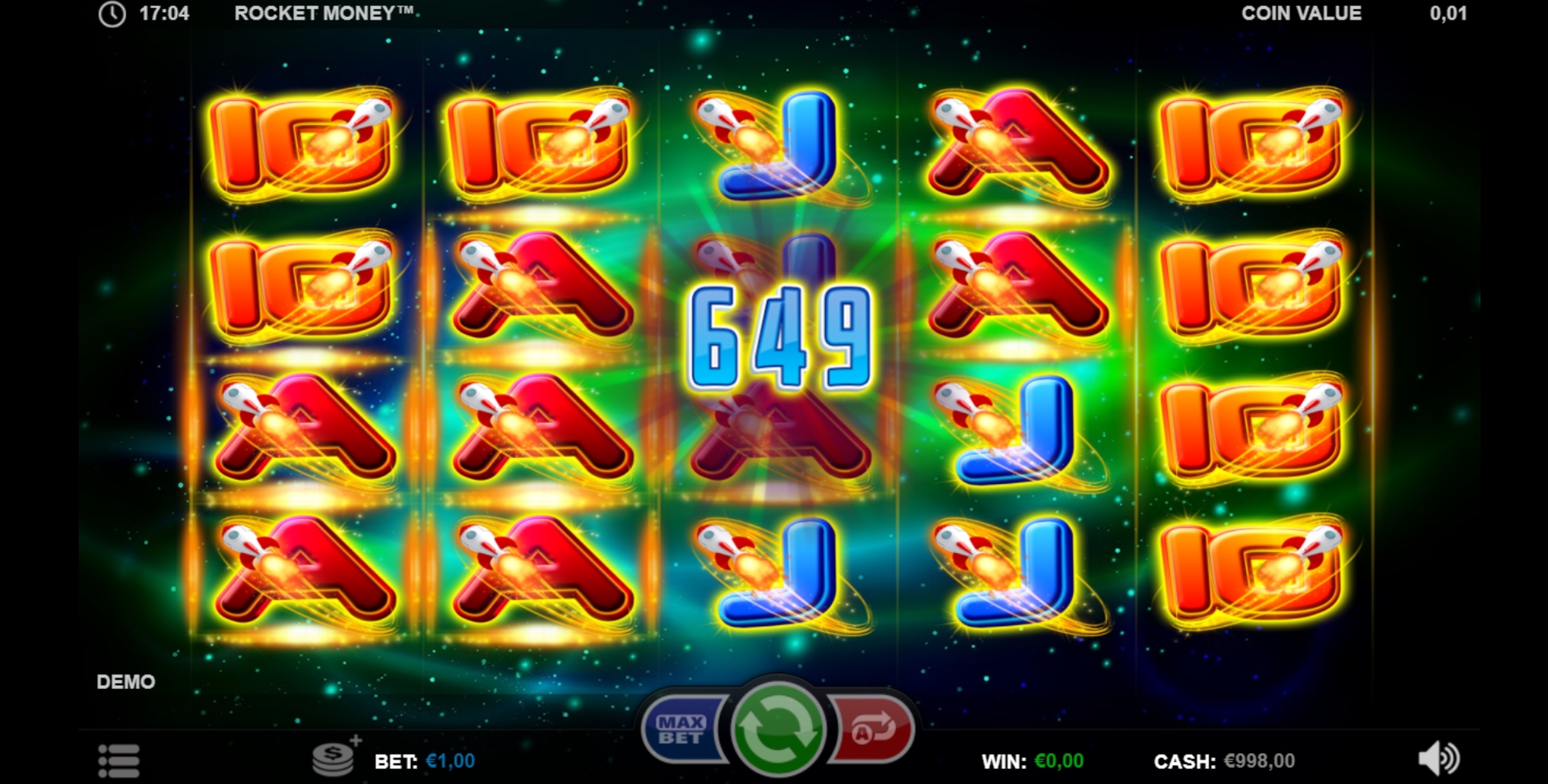 Win Money in Rocket Money Free Slot Game by Betsson Group
