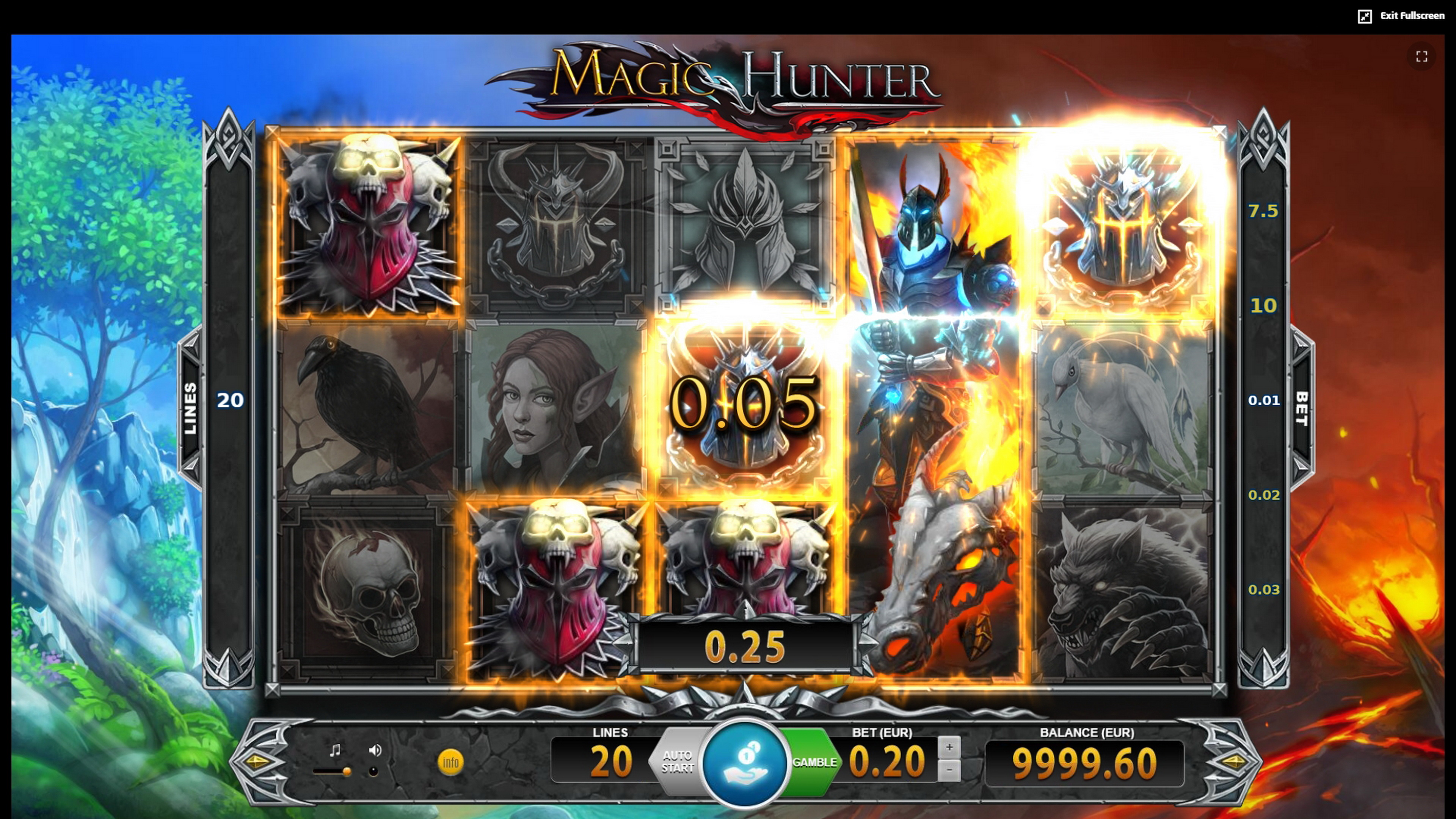 Win Money in Magic Hunter Free Slot Game by BF Games