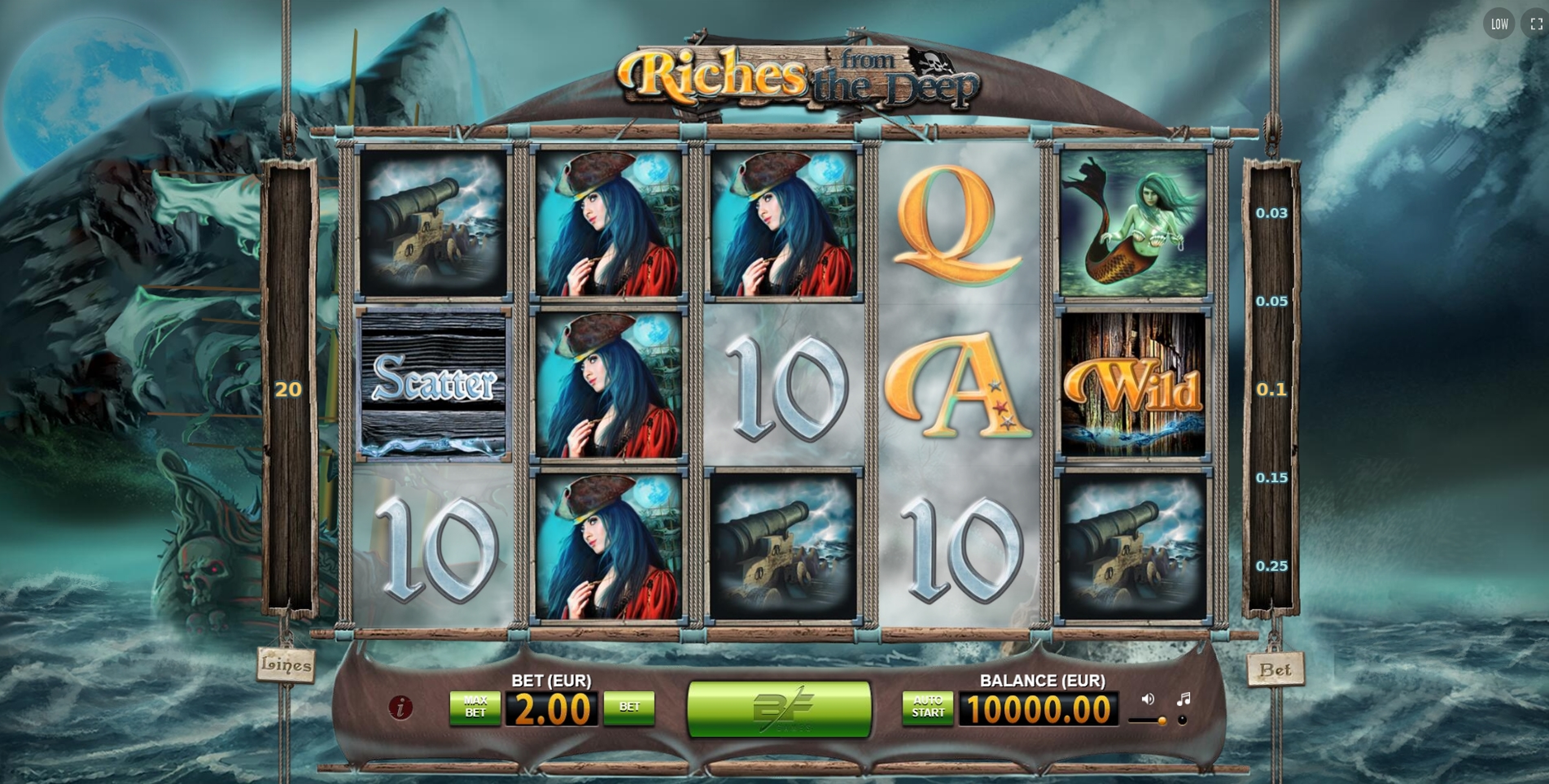Reels in Riches from the Deep Slot Game by BF Games