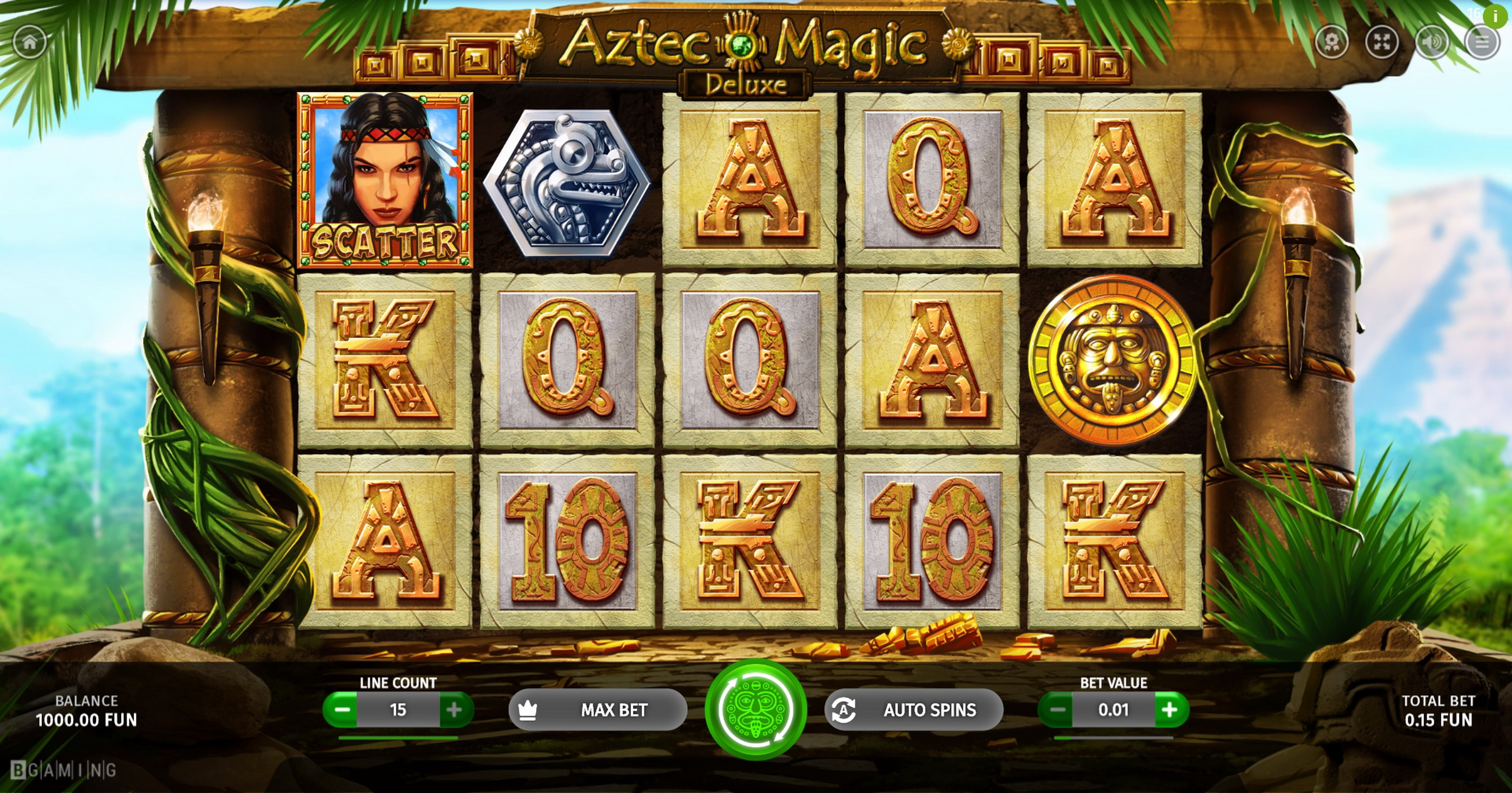 Reels in Aztec Magic Deluxe Slot Game by BGAMING