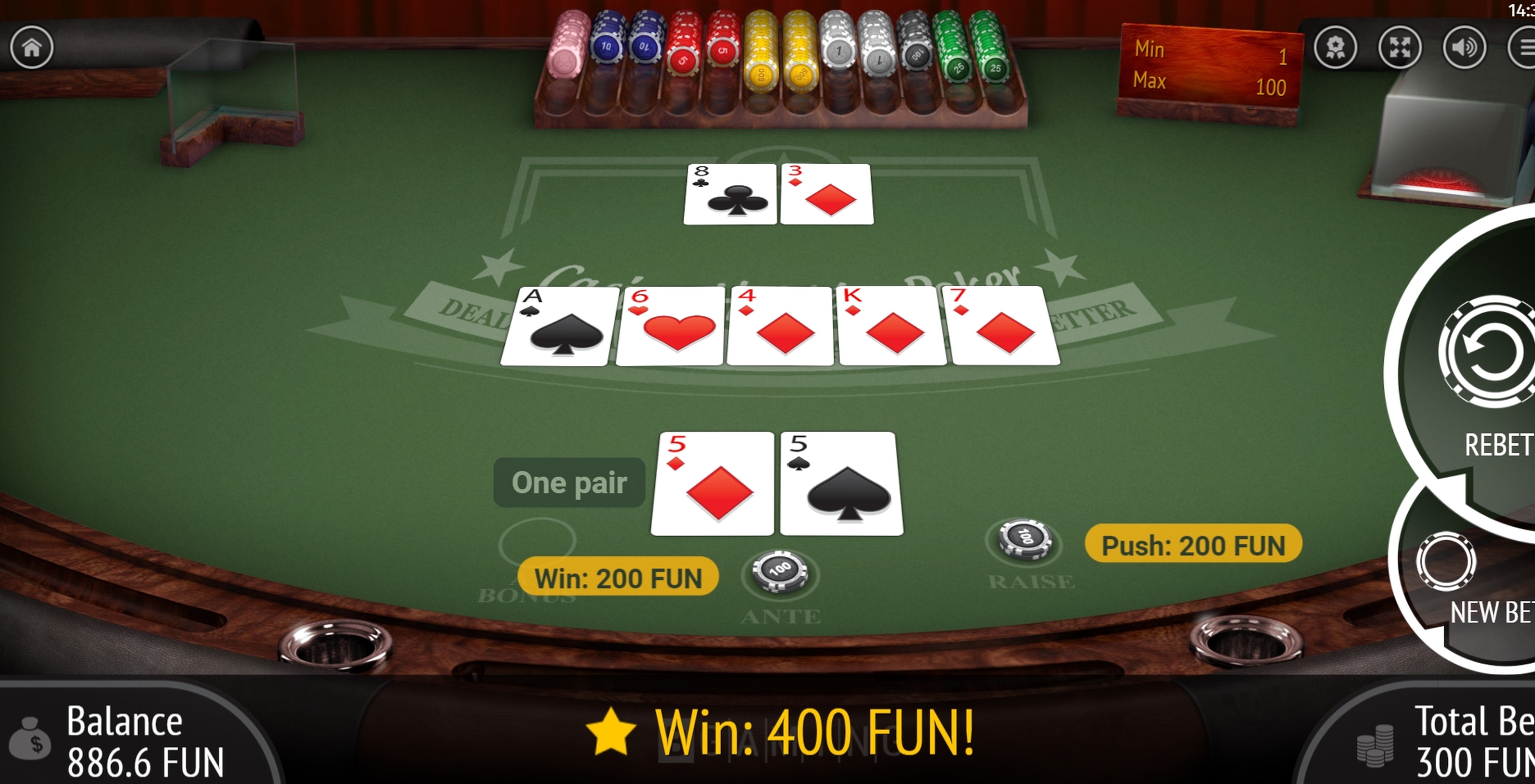Win Money in Casino Hold'em Free Slot Game by BGAMING