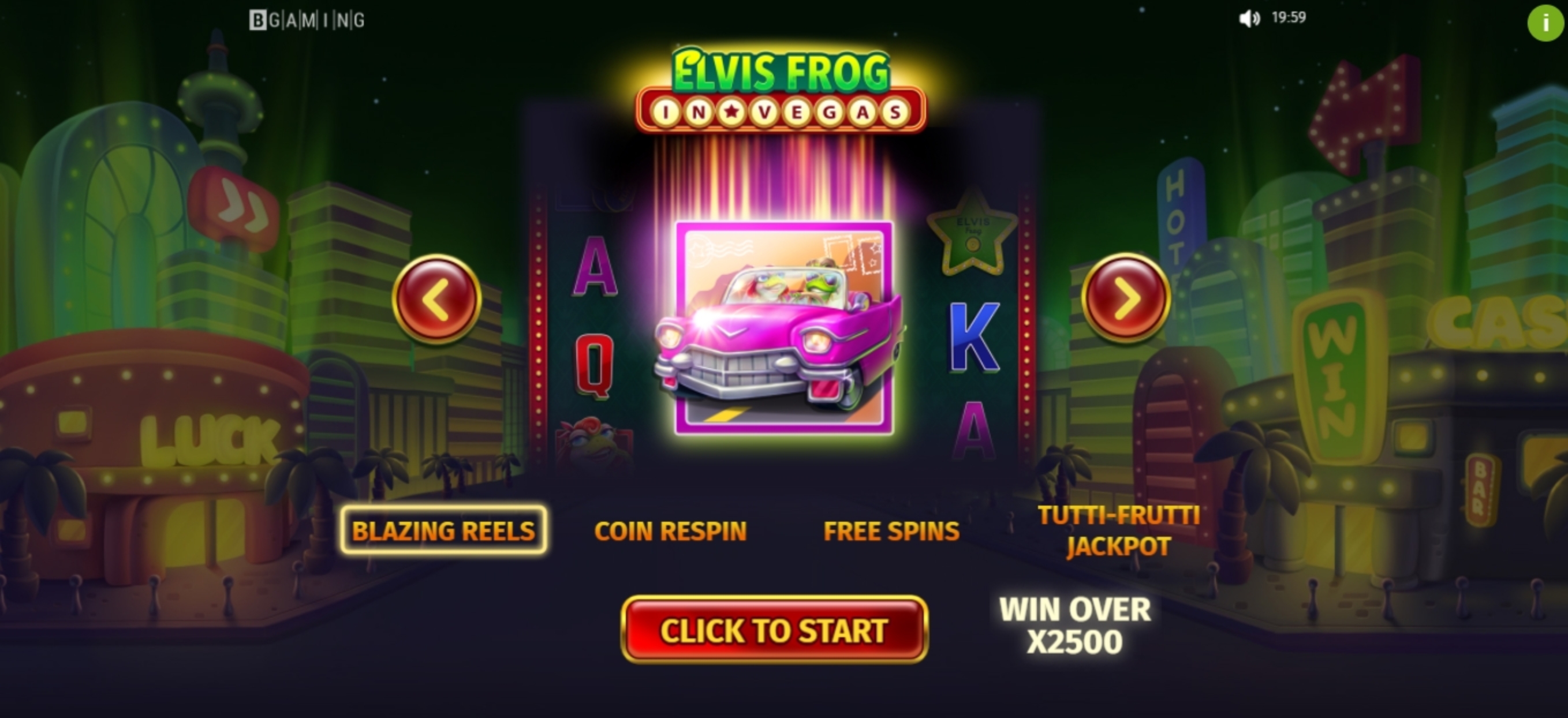 Play Elvis Frog in Vegas Free Casino Slot Game by BGAMING