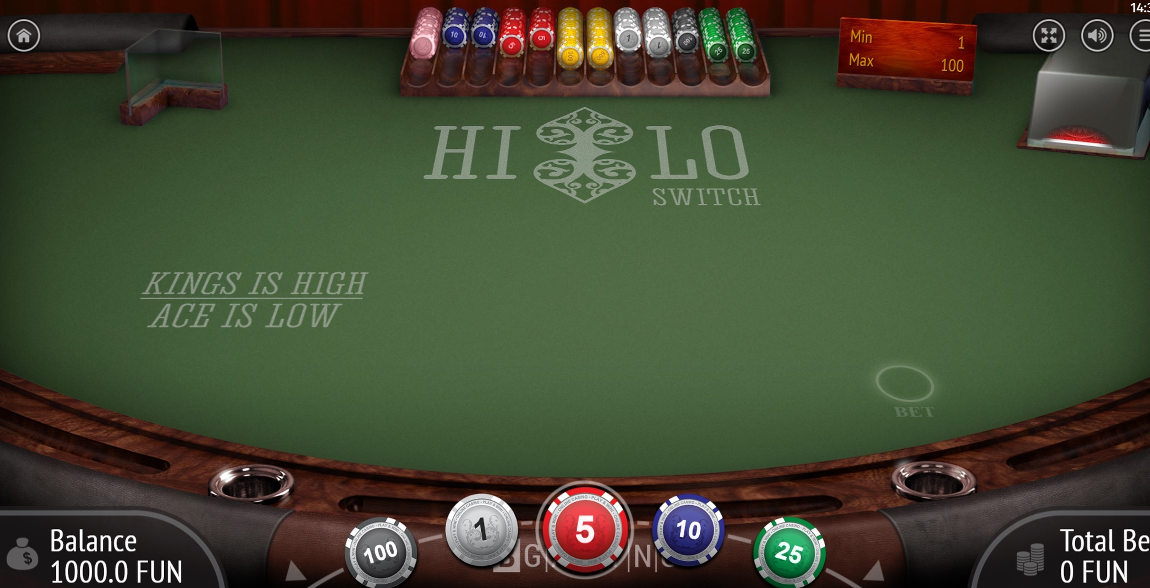 Reels in Hi Lo Switch Slot Game by BGAMING