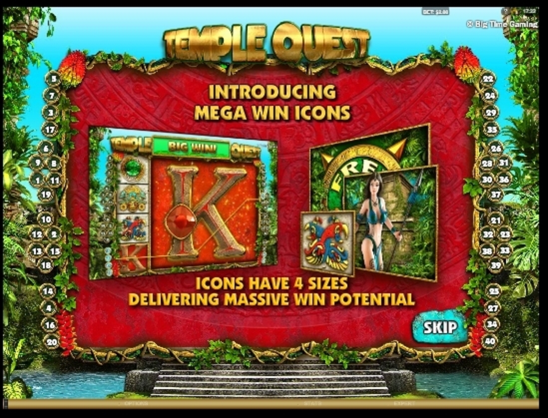 Play Temple Quest Free Casino Slot Game by Big Time Gaming