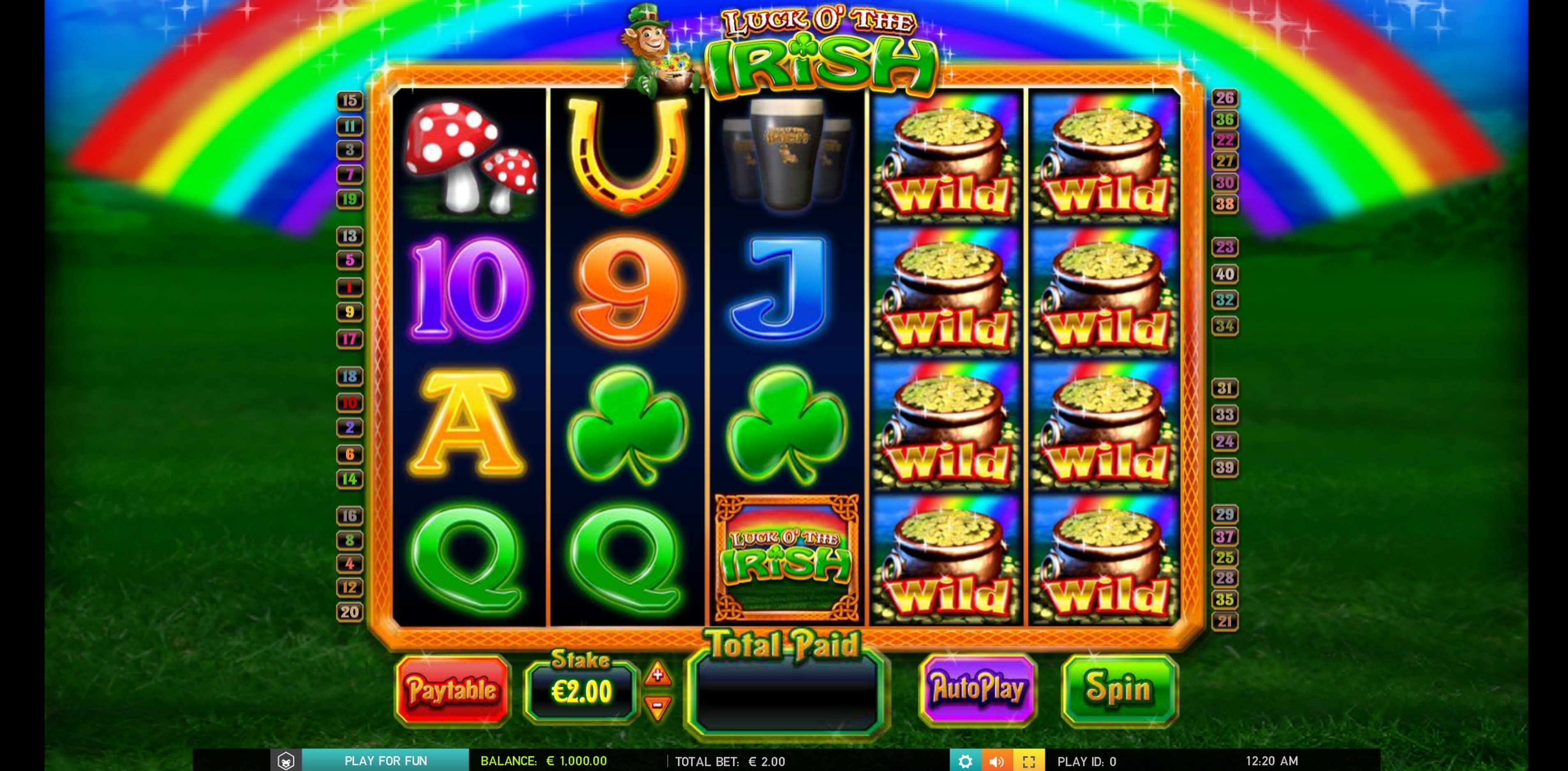 Reels in Luck O' the Irish Slot Game by Blueprint Gaming