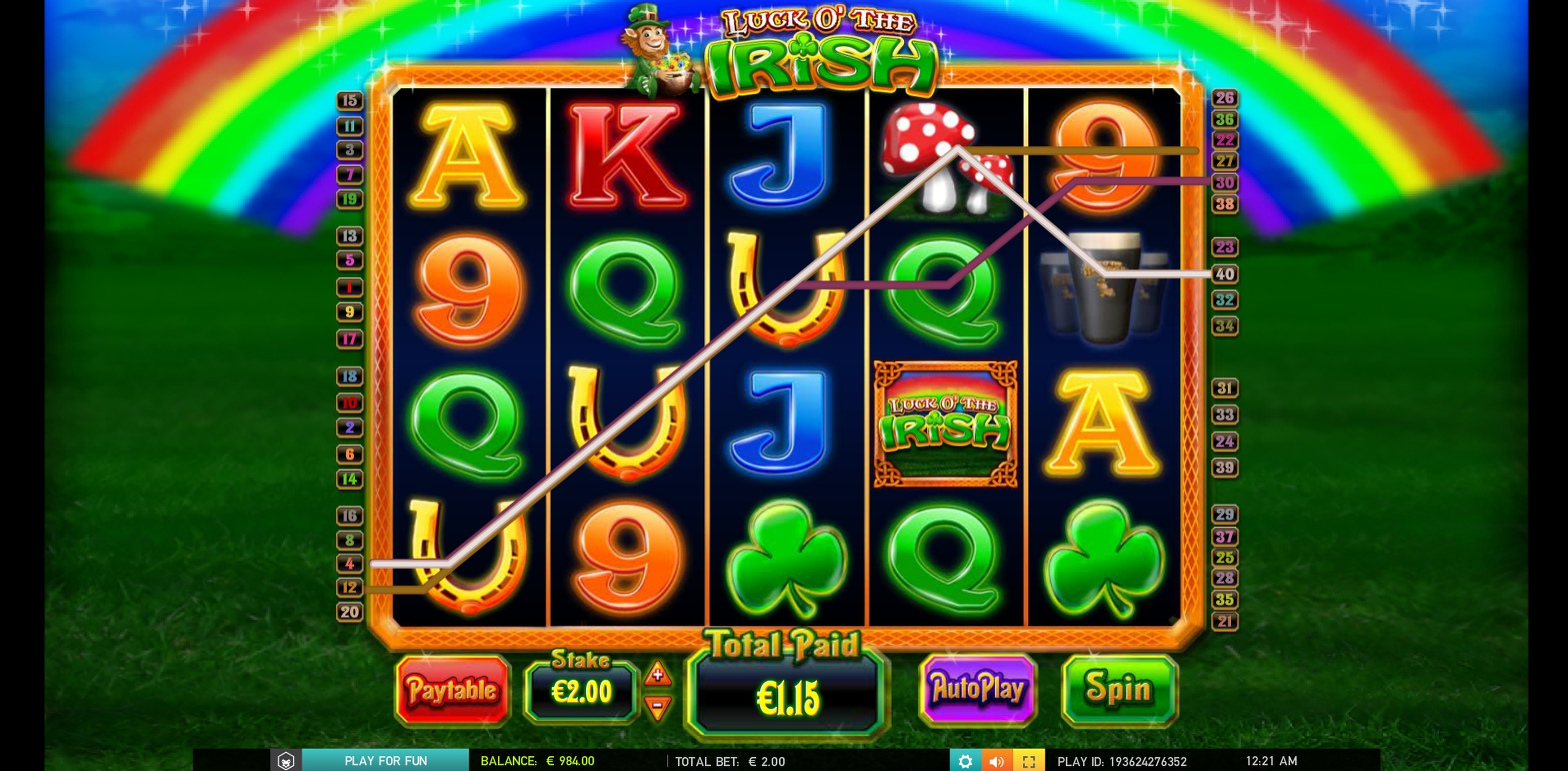 Win Money in Luck O' the Irish Free Slot Game by Blueprint Gaming
