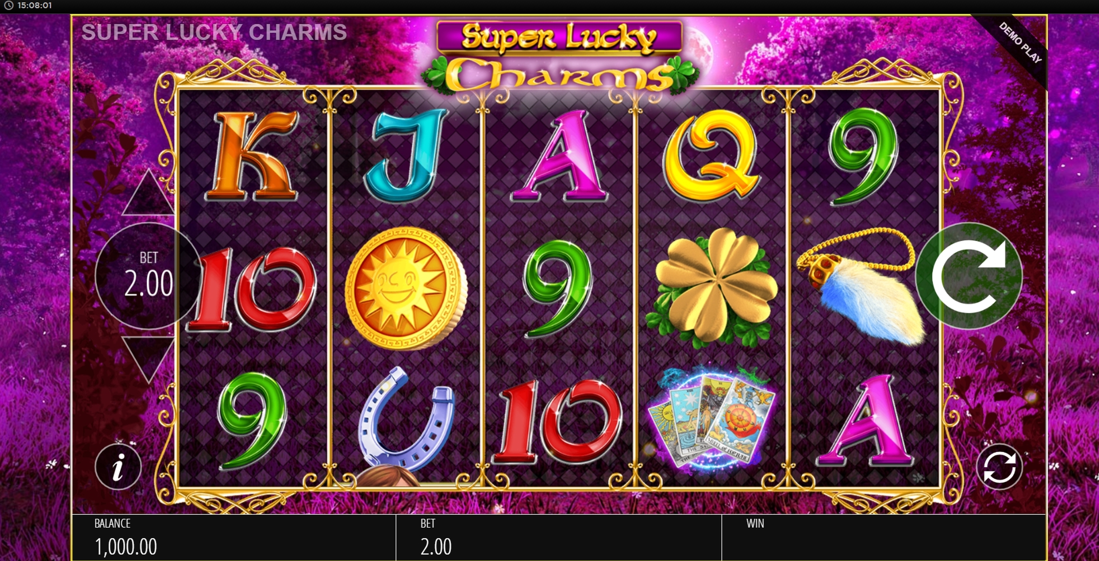 Reels in Super Lucky Charms Slot Game by Blueprint Gaming
