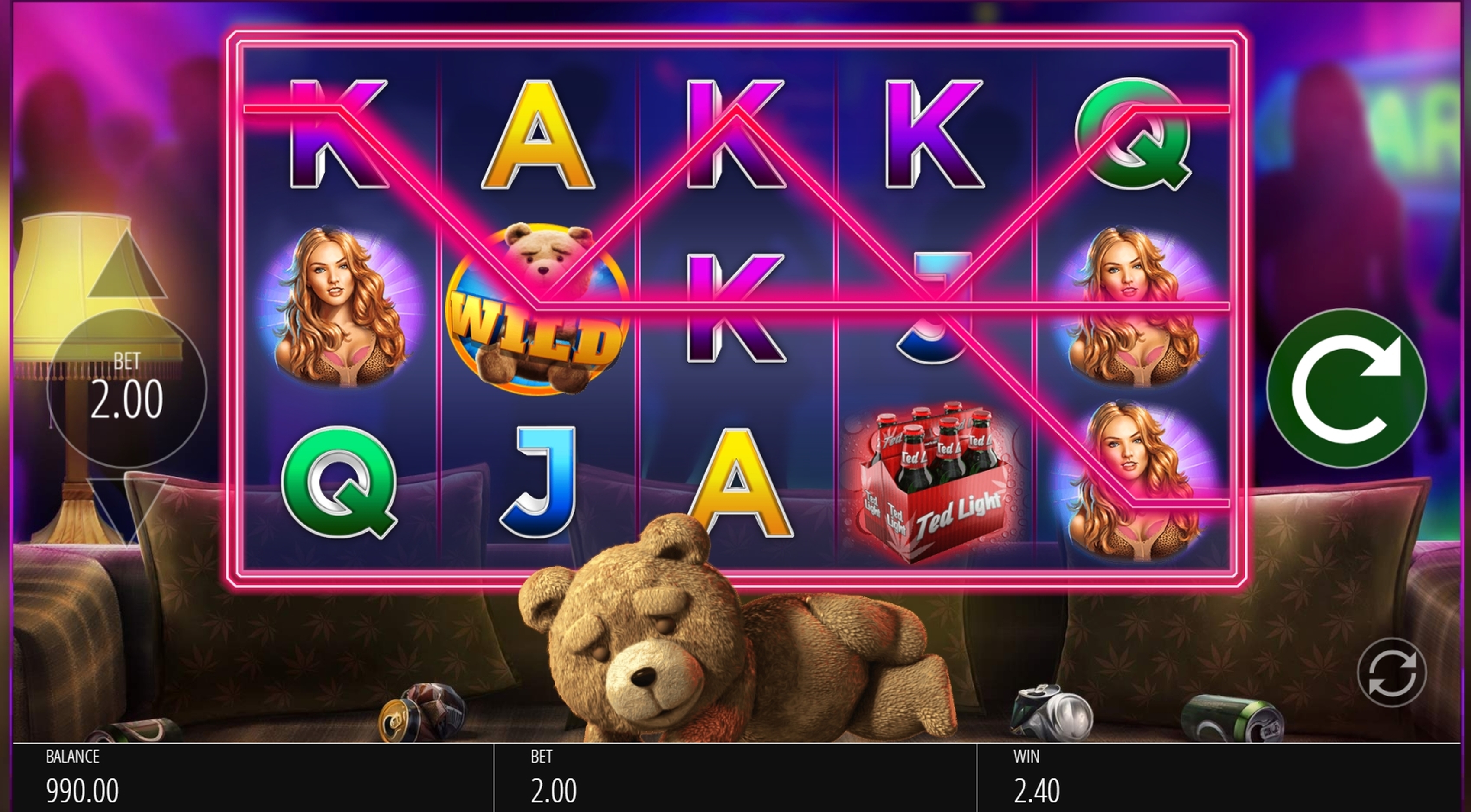 Win Money in ted Free Slot Game by Blueprint Gaming