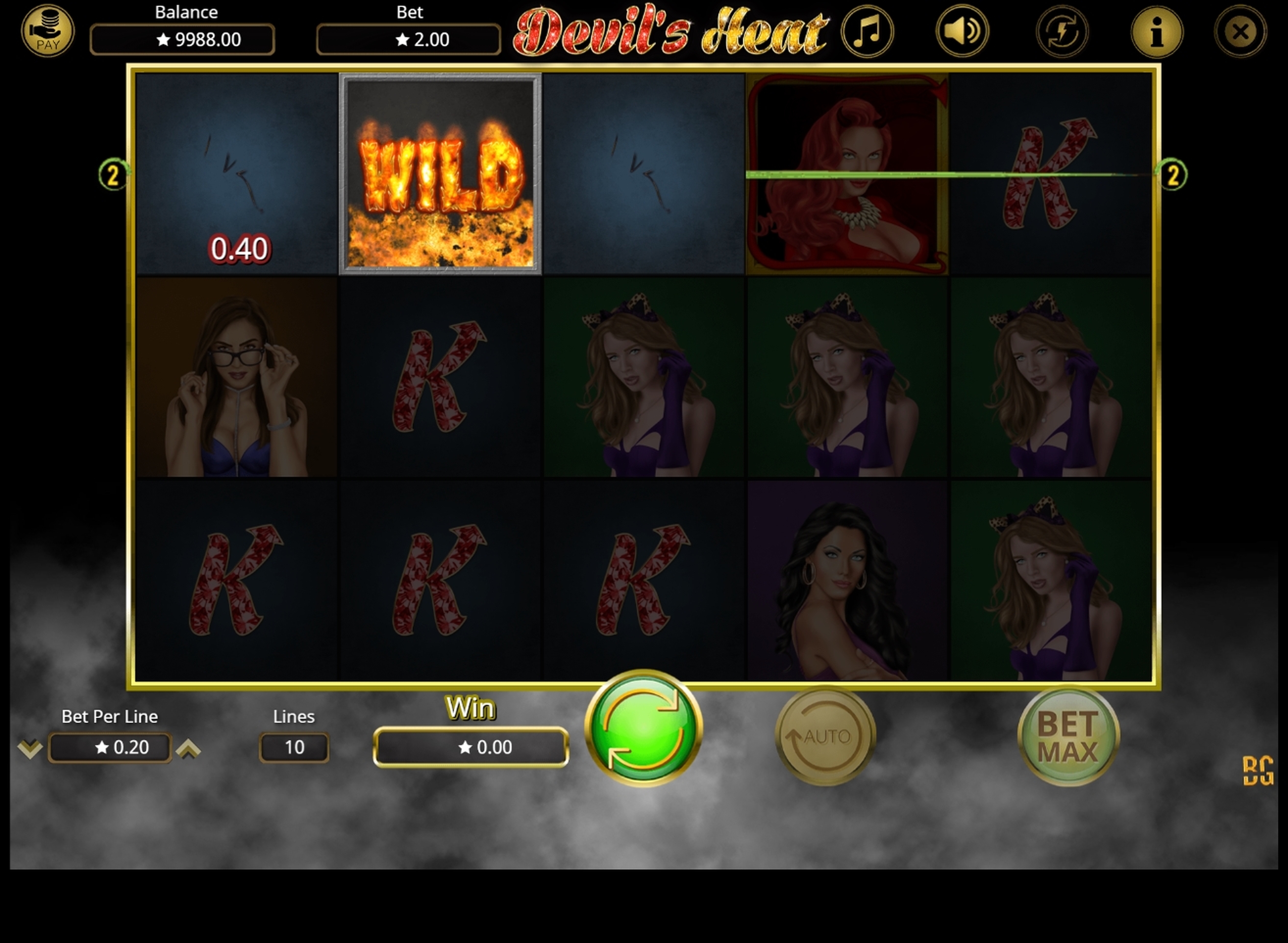 Win Money in Devil's Heat Free Slot Game by Booming Games