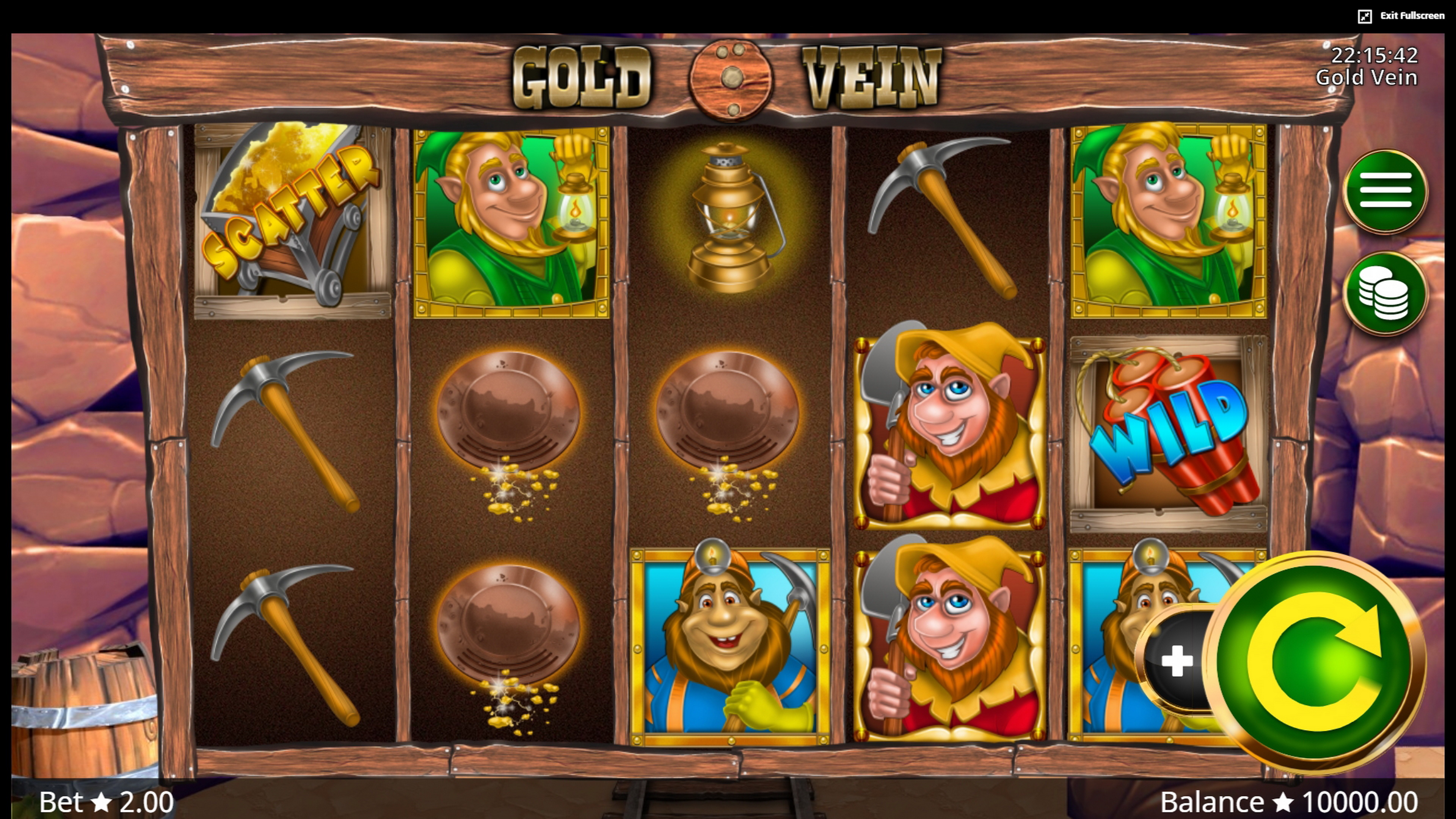 Reels in Gold Vein Slot Game by Booming Games