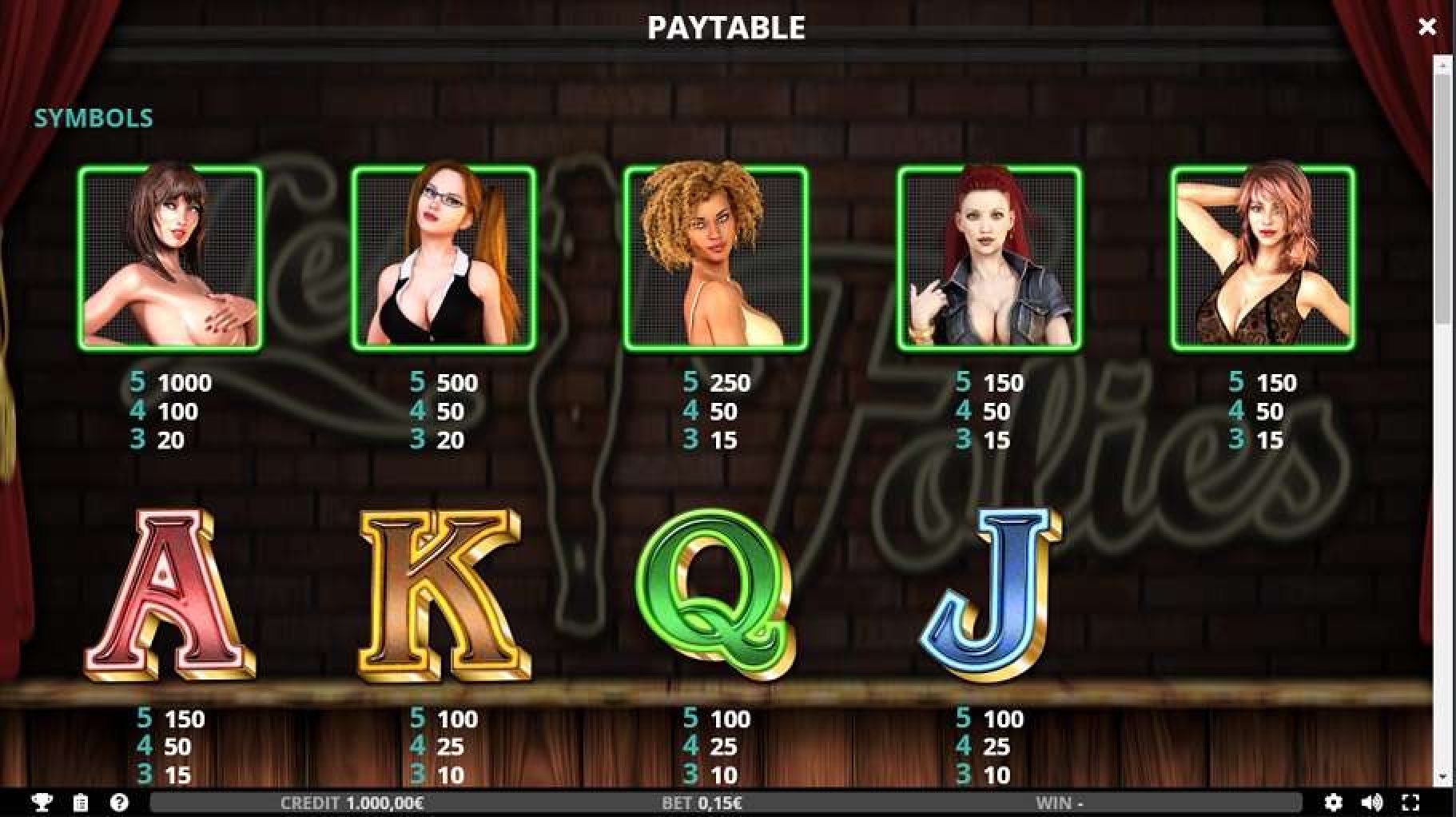 The Les Folies Online Slot Demo Game by Capecod Gaming