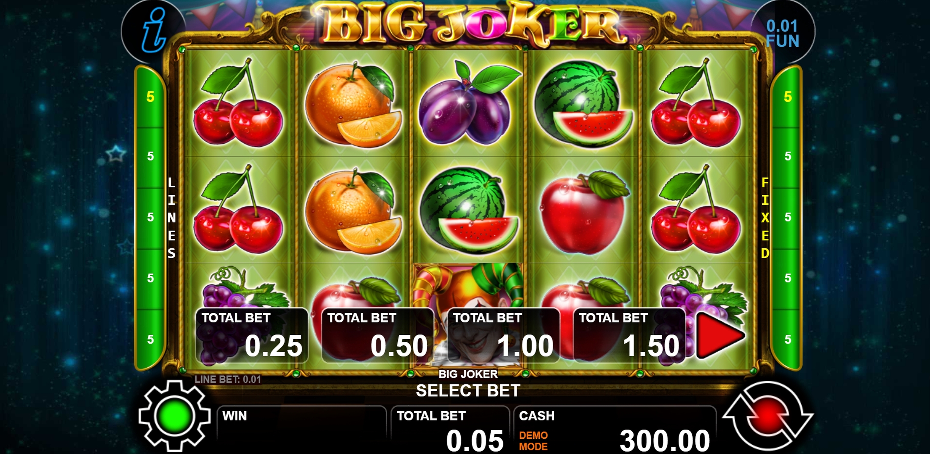 Reels in Big Joker Slot Game by casino technology