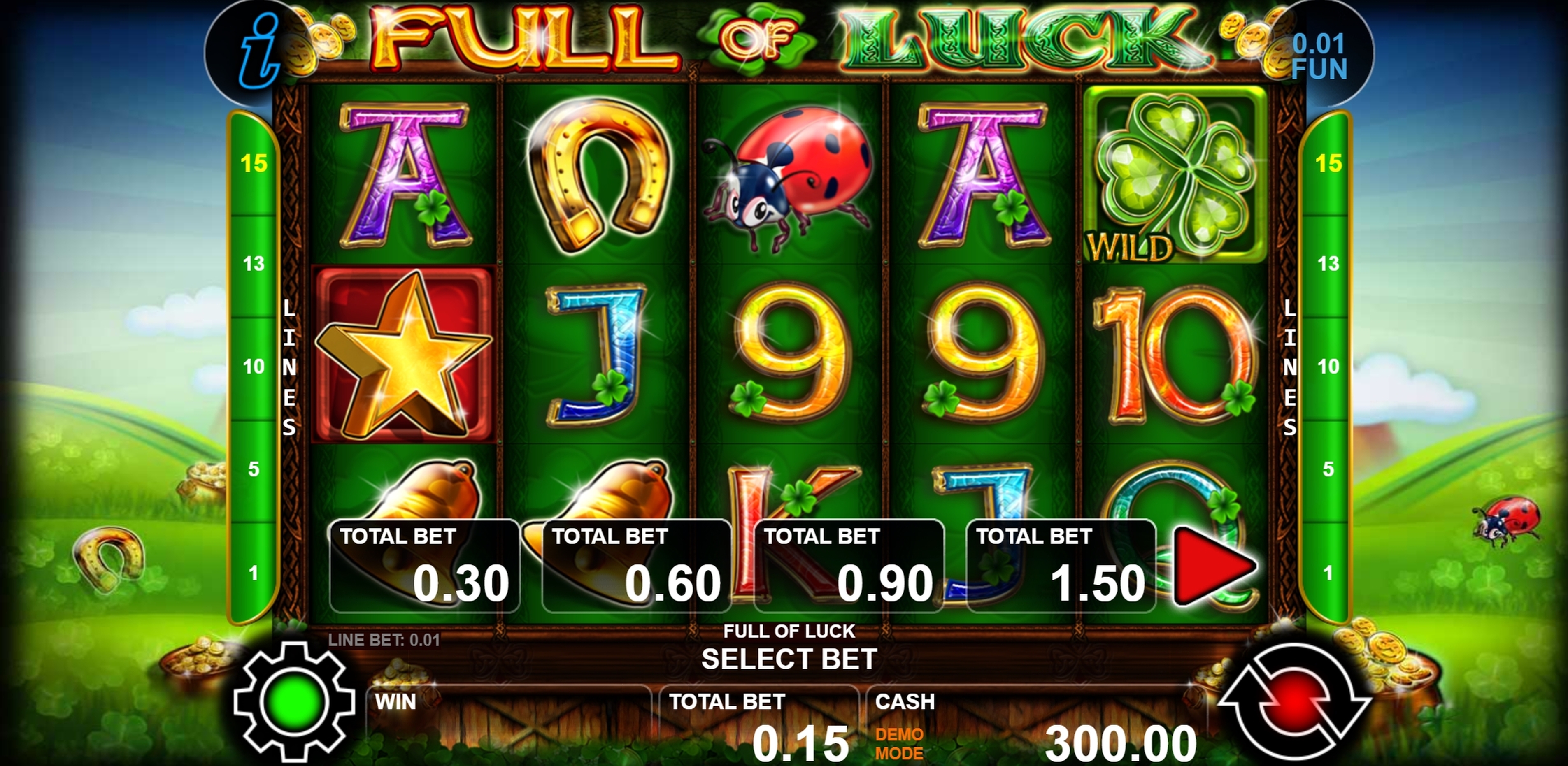 Reels in Full Of Luck Slot Game by casino technology