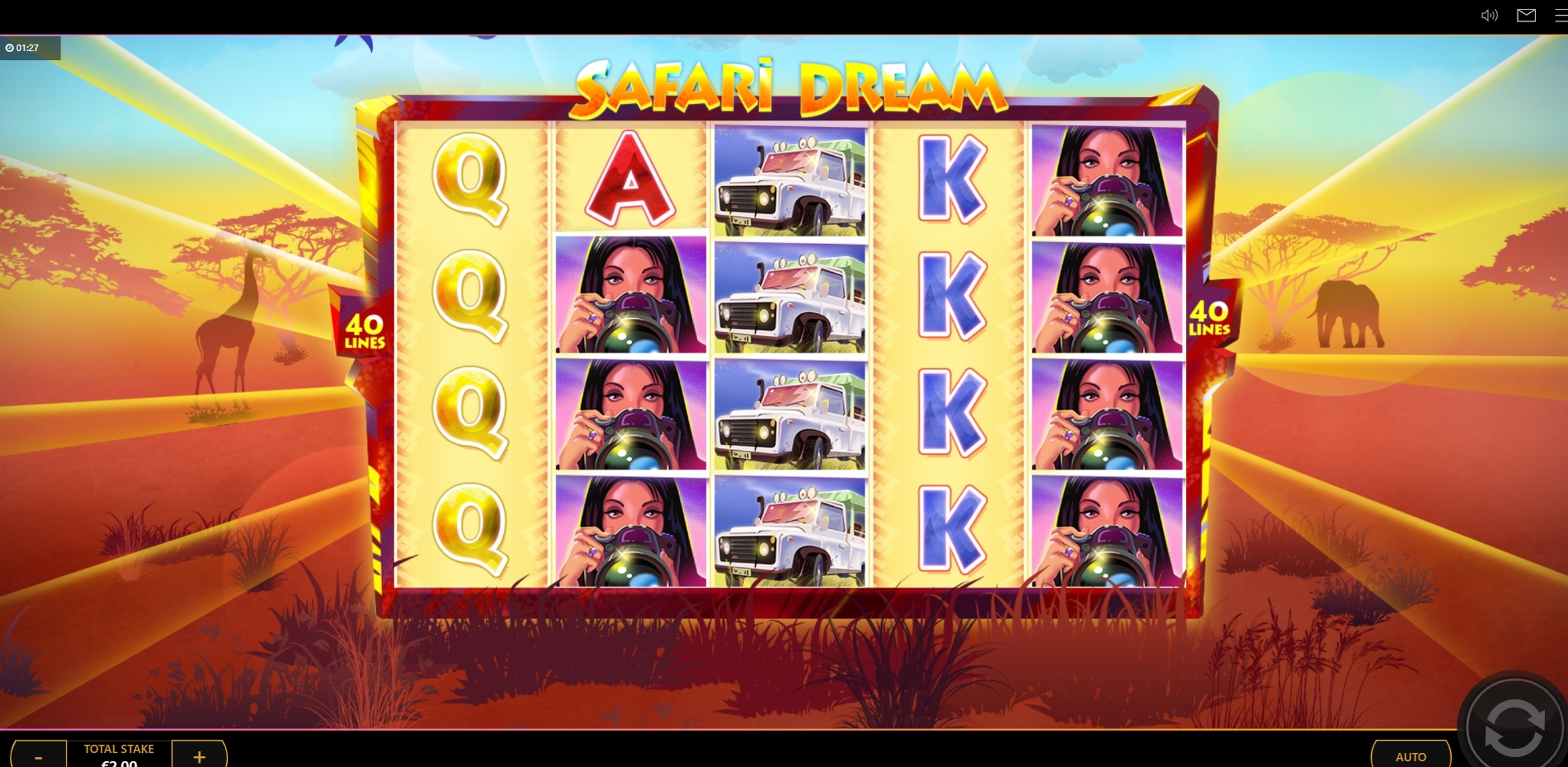 Reels in Safari Dream Slot Game by Cayetano Gaming