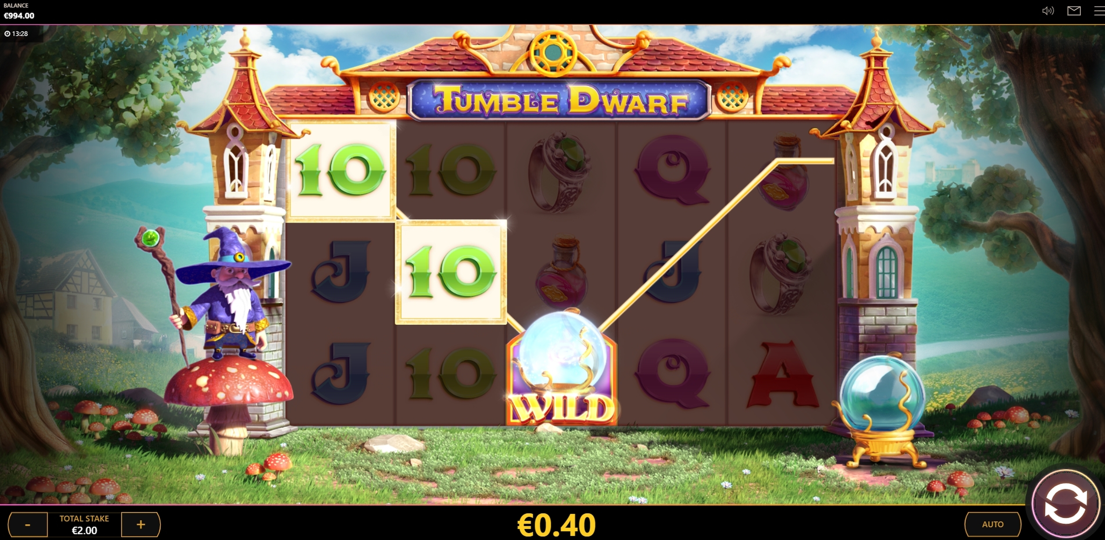 Win Money in Tumble Dwarf Free Slot Game by Cayetano Gaming