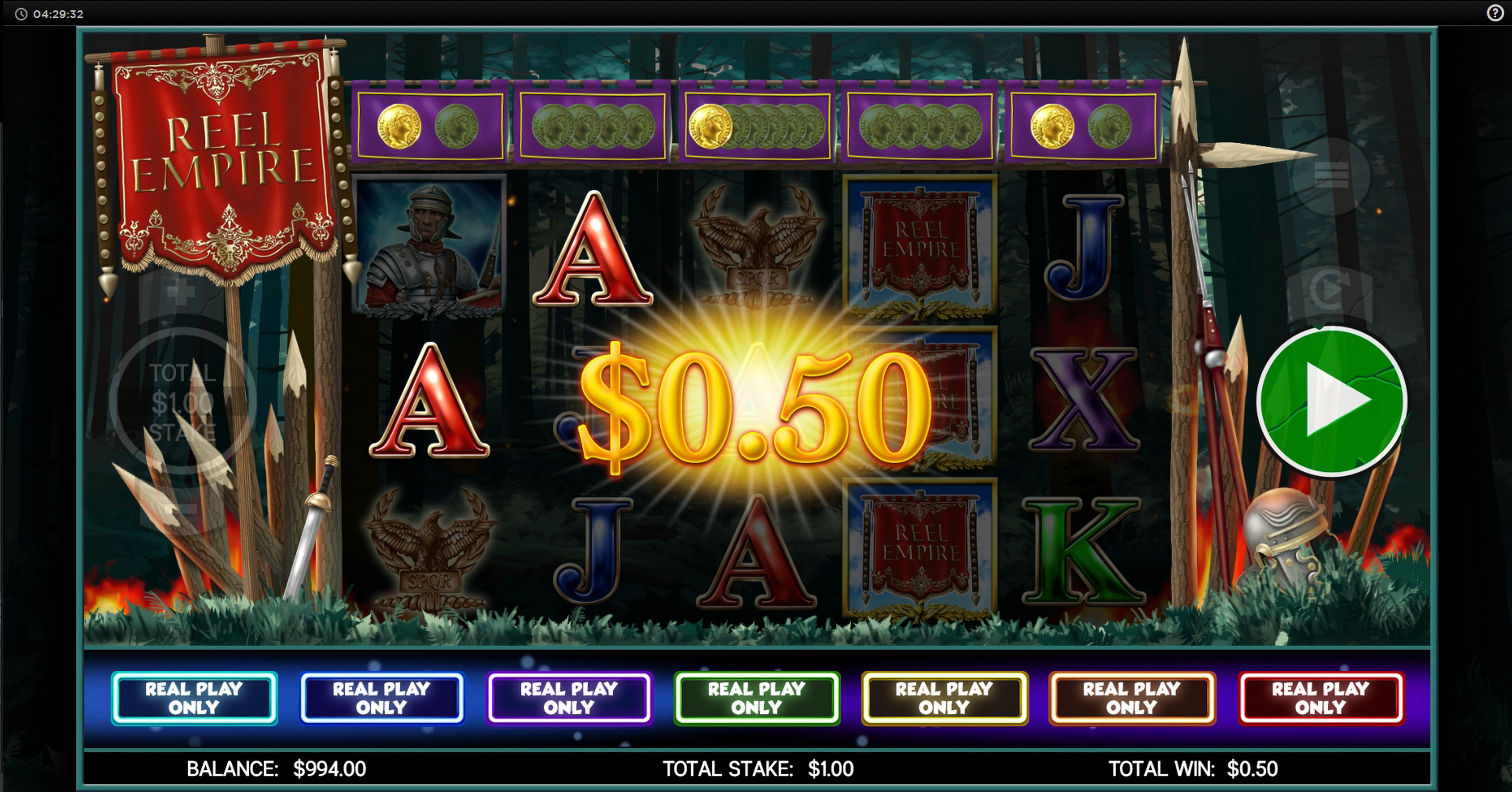 Win Money in Reel Empire Free Slot Game by CORE Gaming