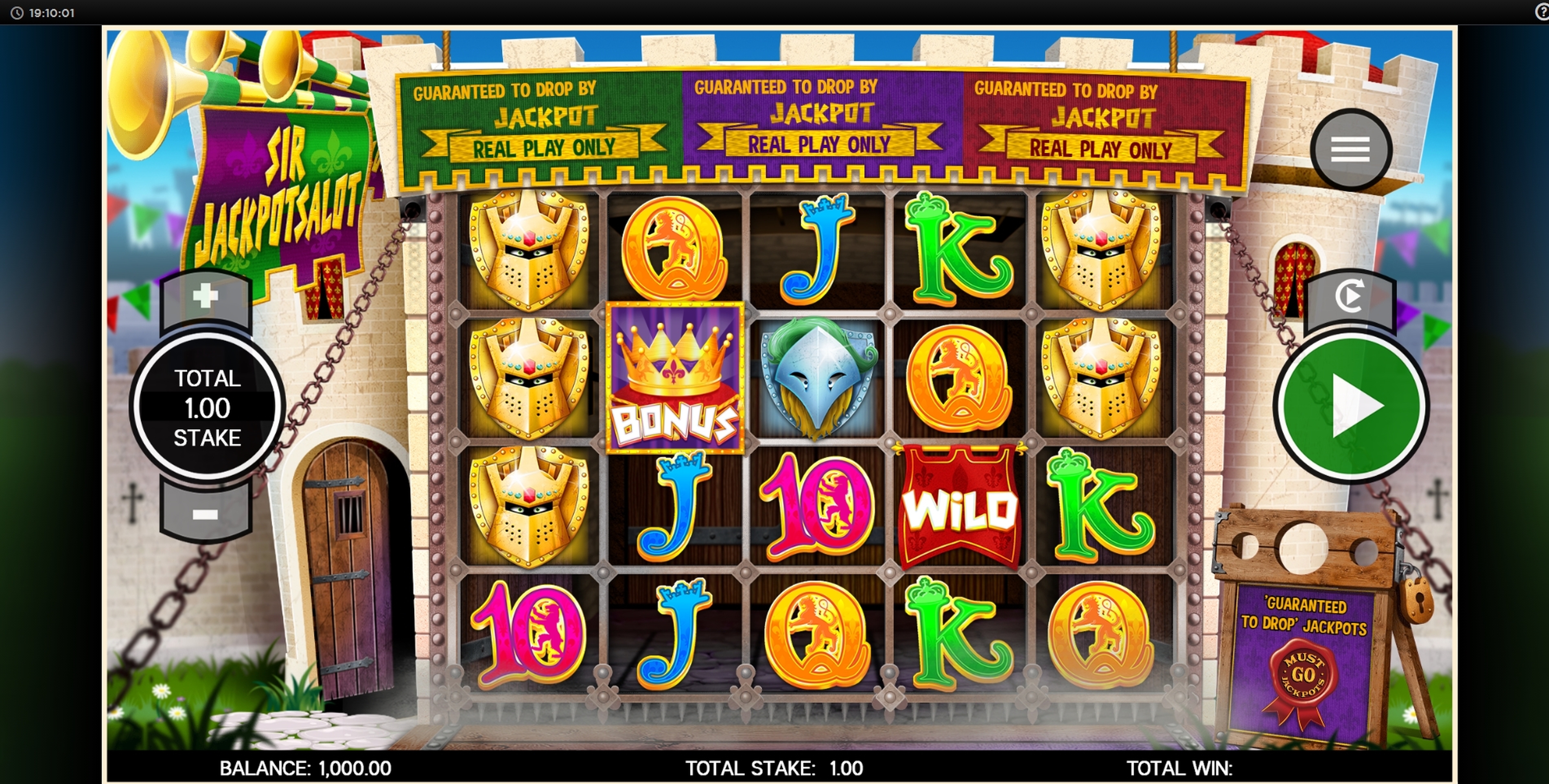 Reels in Sir Jackpot Alot Slot Game by CORE Gaming
