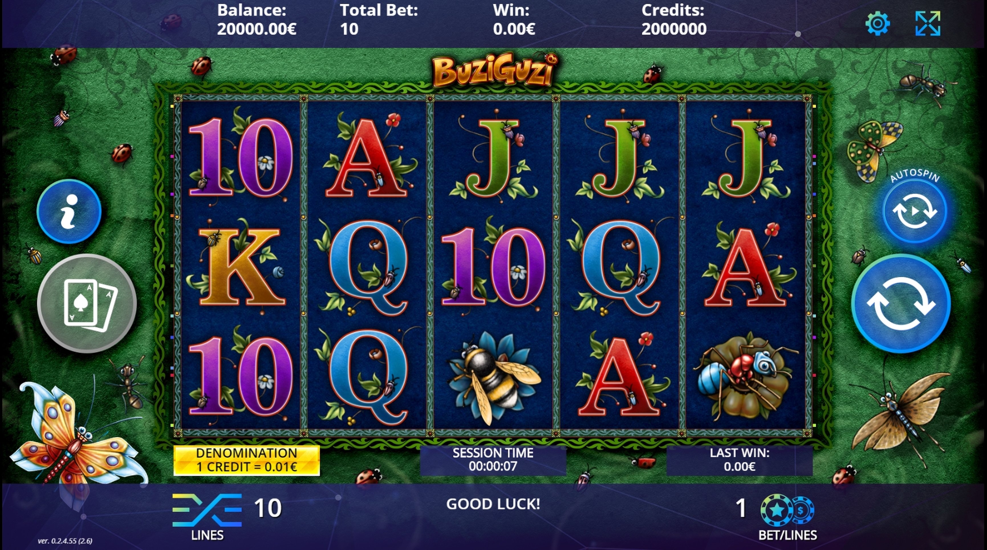 Reels in BuziGuzi Slot Game by DLV