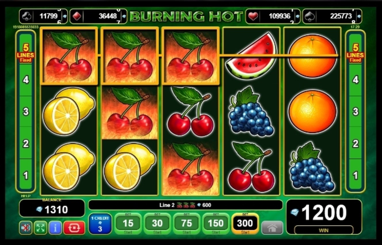 Win Money in Burning Hot Free Slot Game by EGT