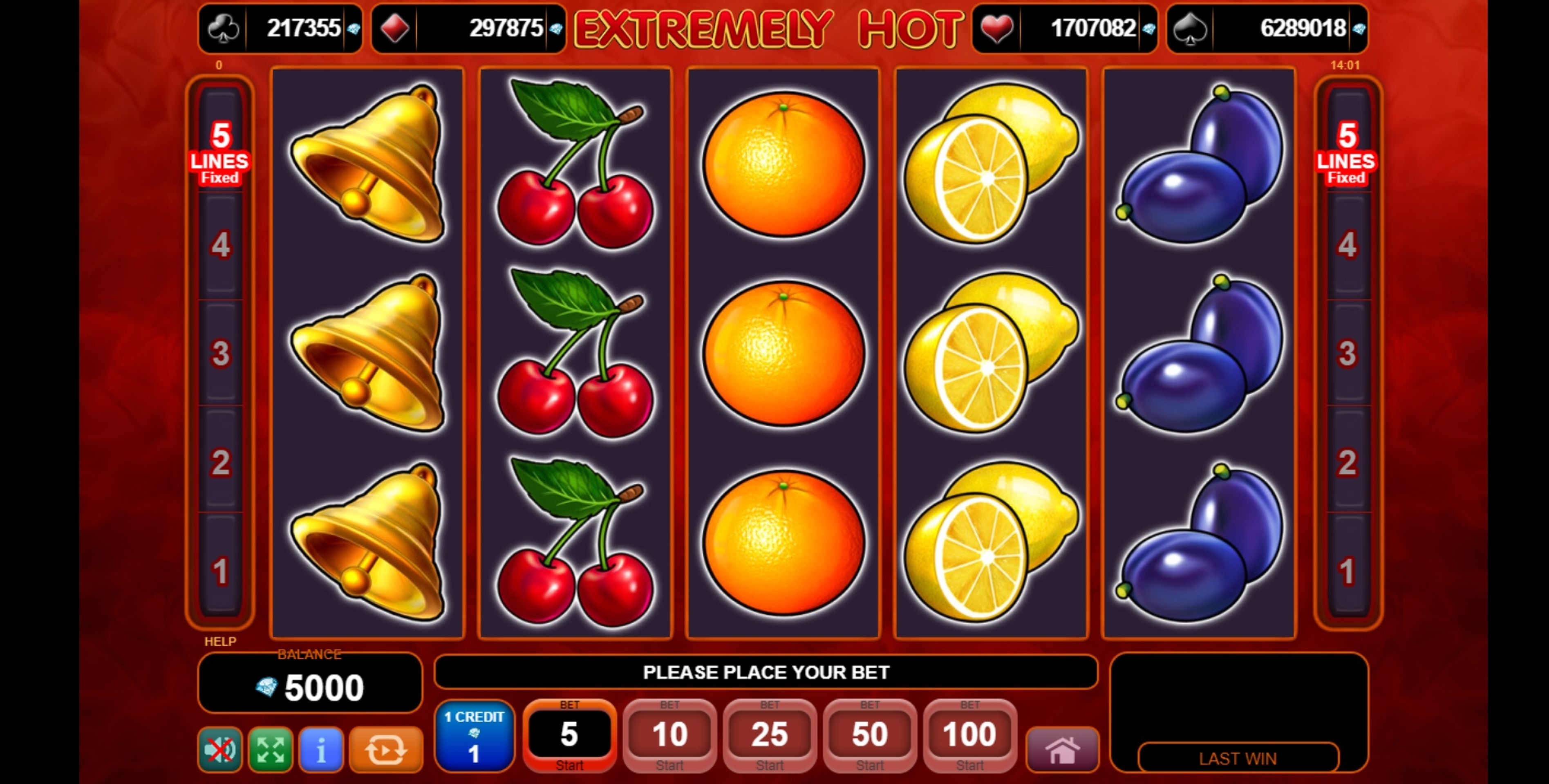 Reels in Extremely Hot Slot Game by EGT