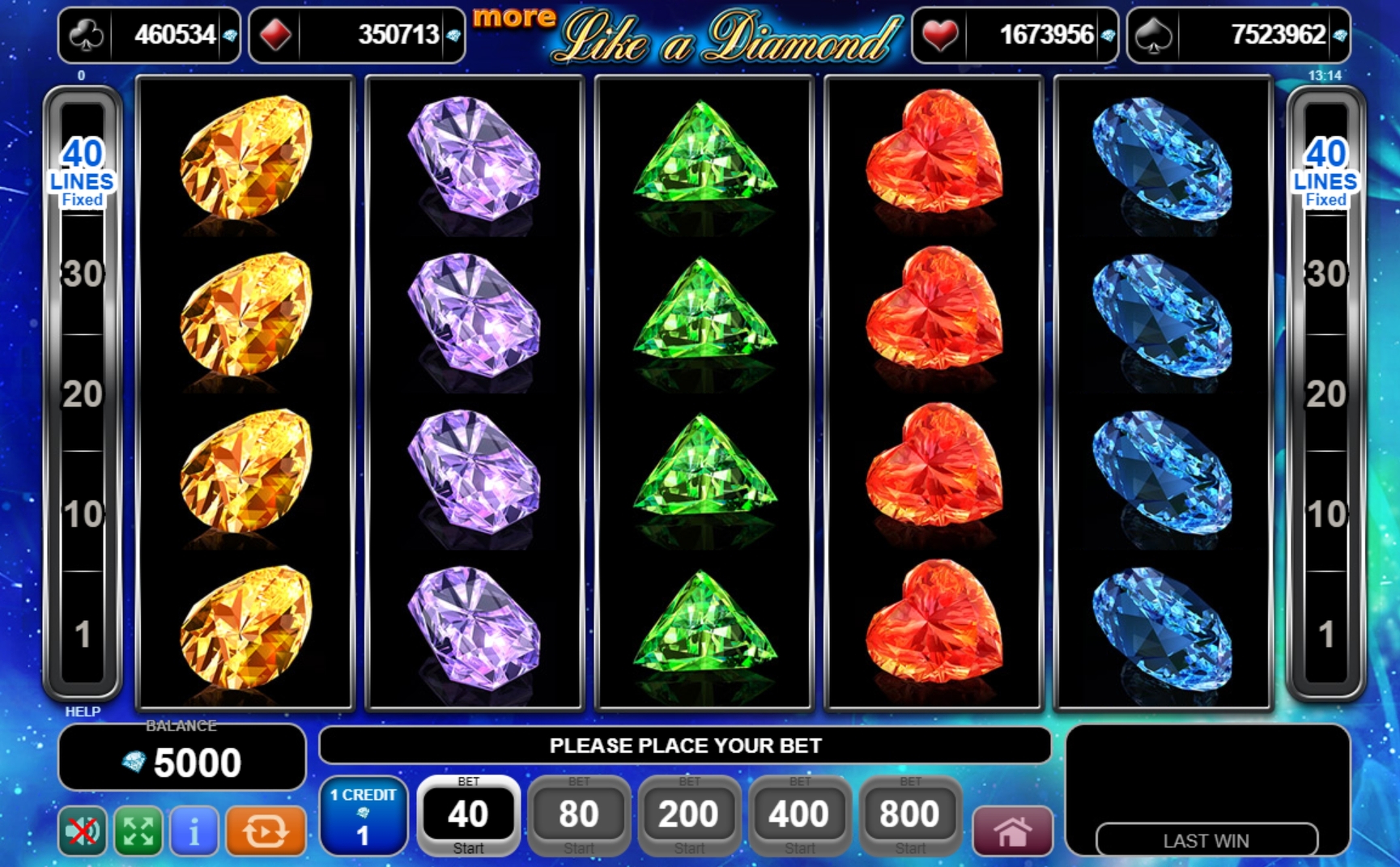 Reels in More Like a Diamond Slot Game by EGT