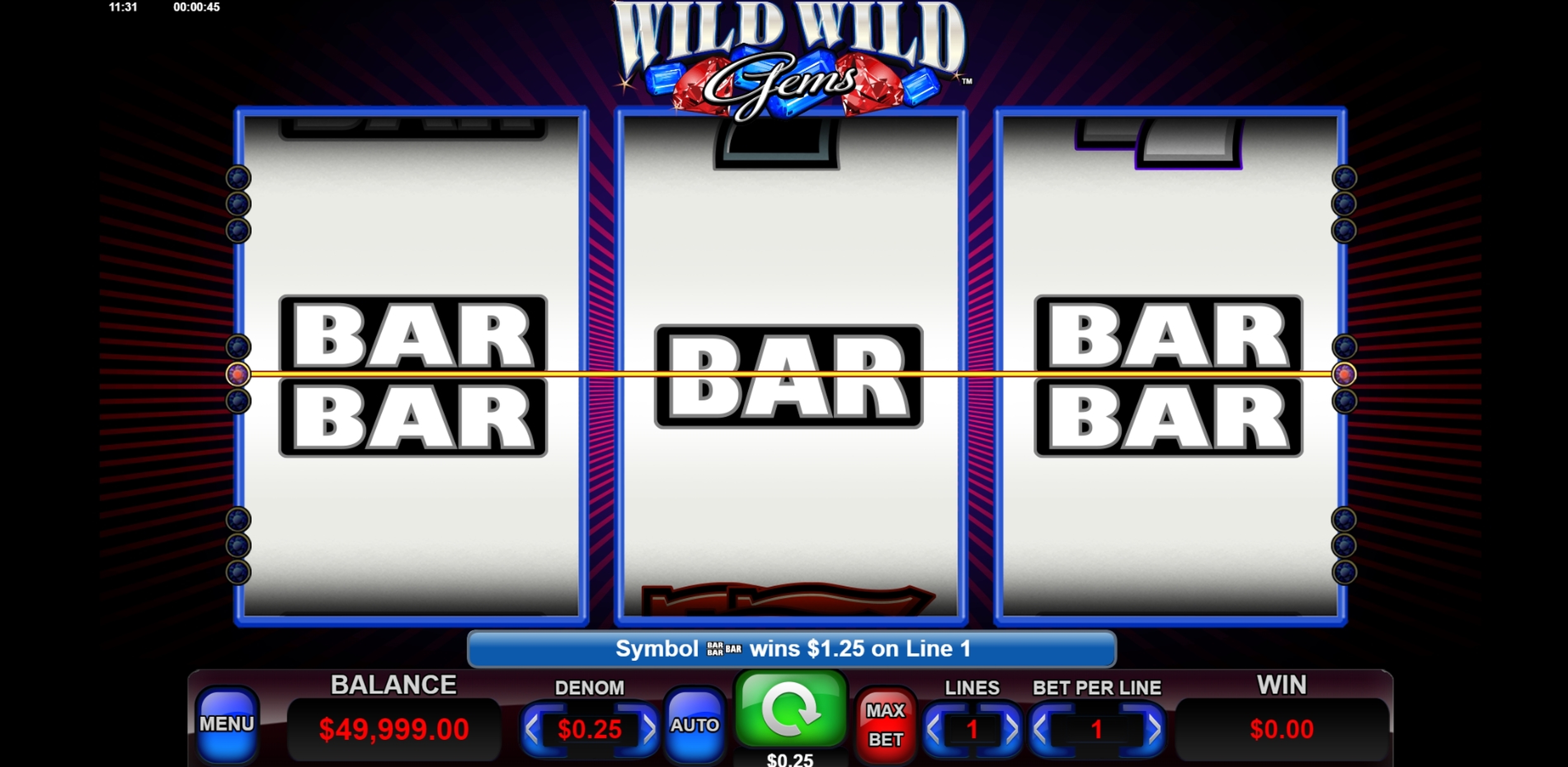Win Money in Wild Wild Gems Free Slot Game by Everi